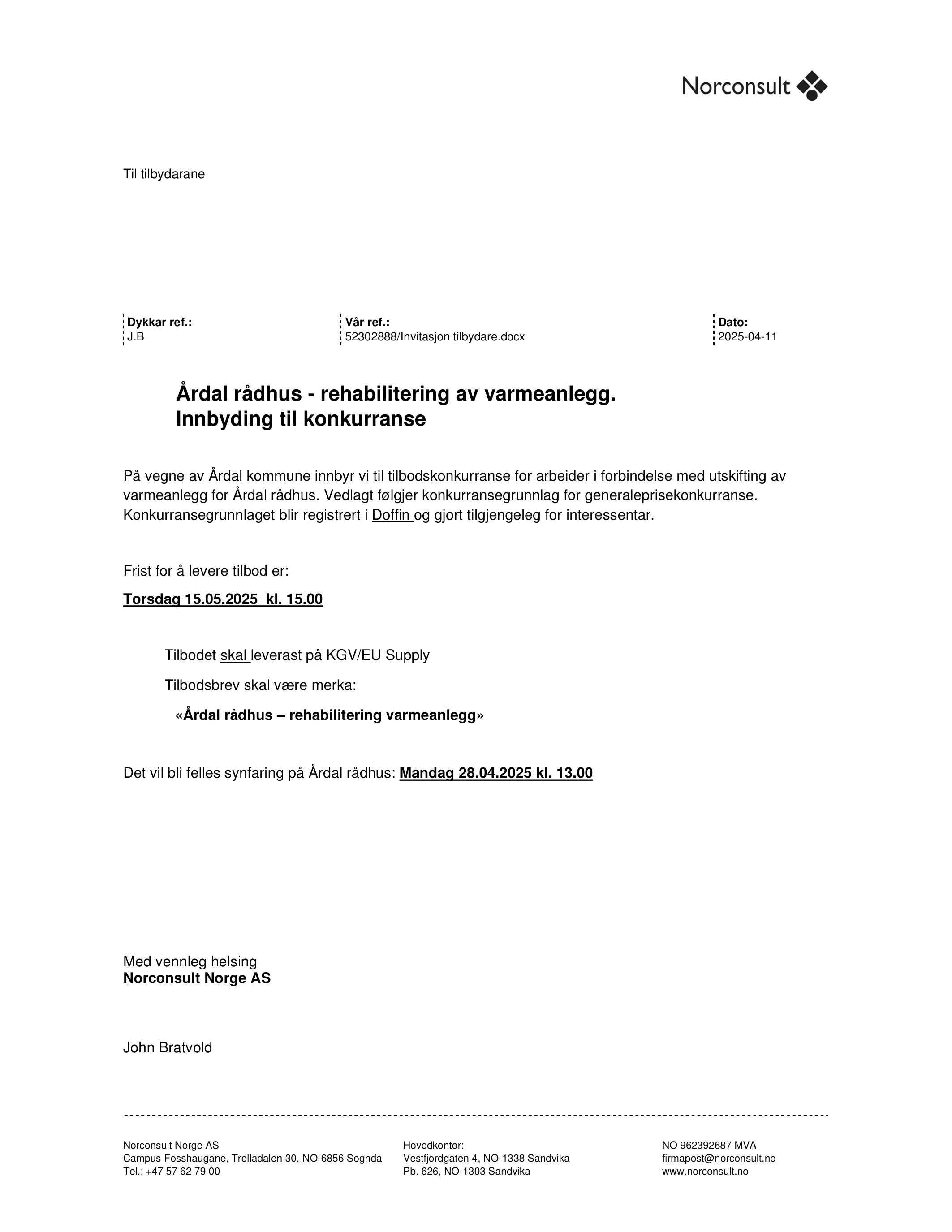 Konkurransebeskrivelse
