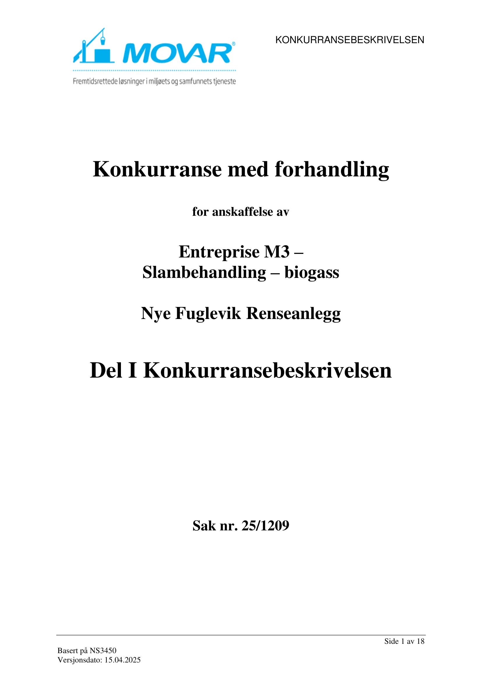 Konkurransebeskrivelse