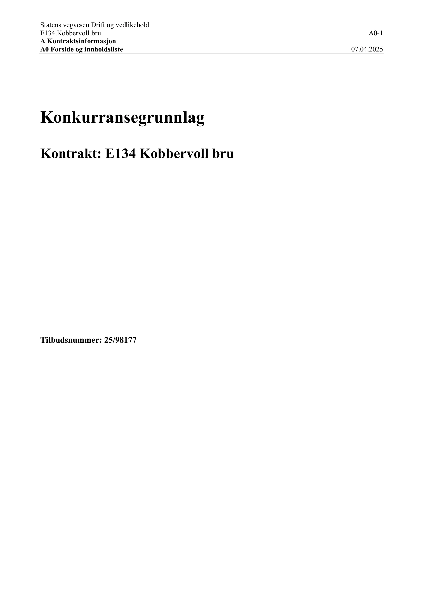 Konkurransebeskrivelse