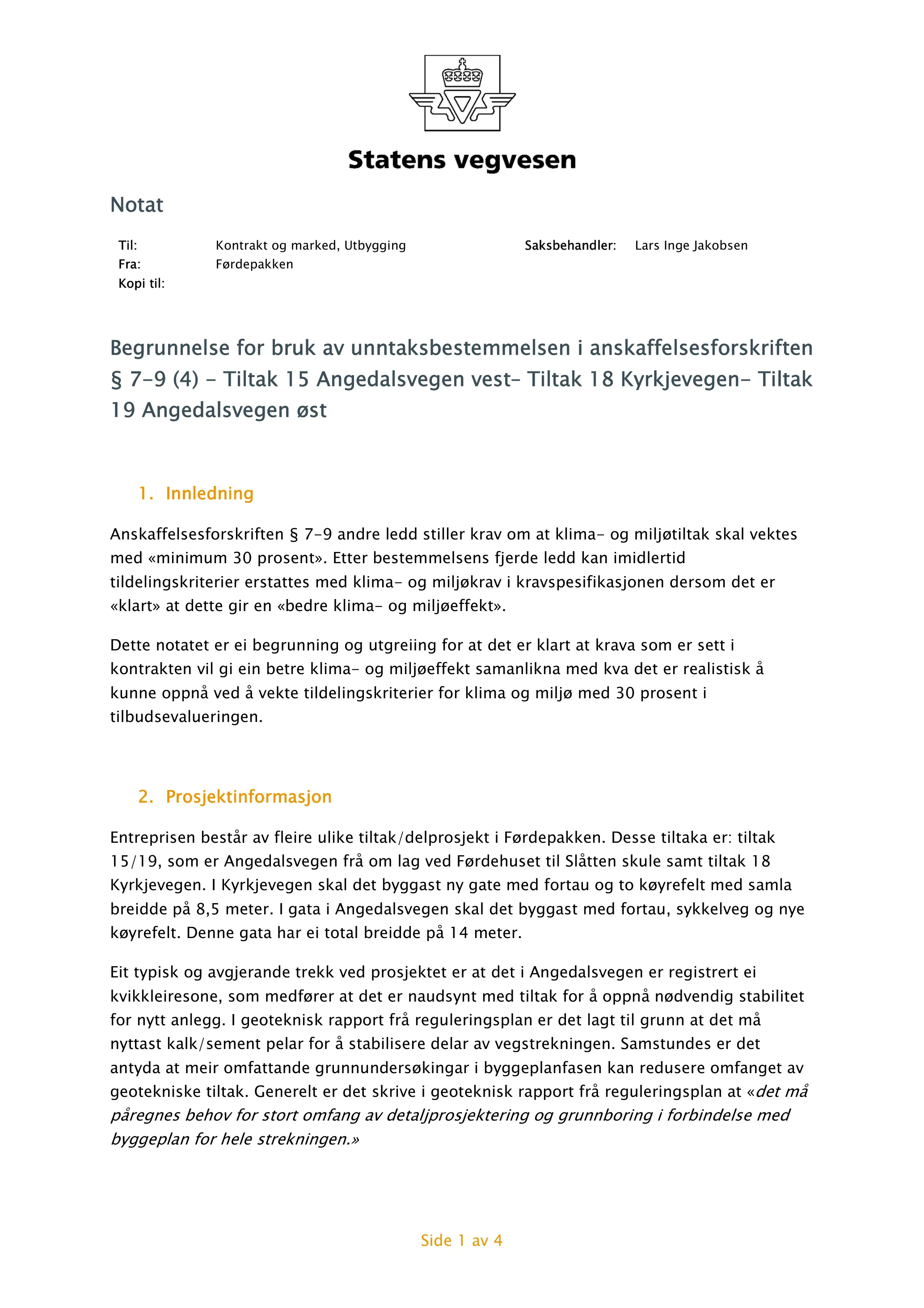 Konkurransebeskrivelse