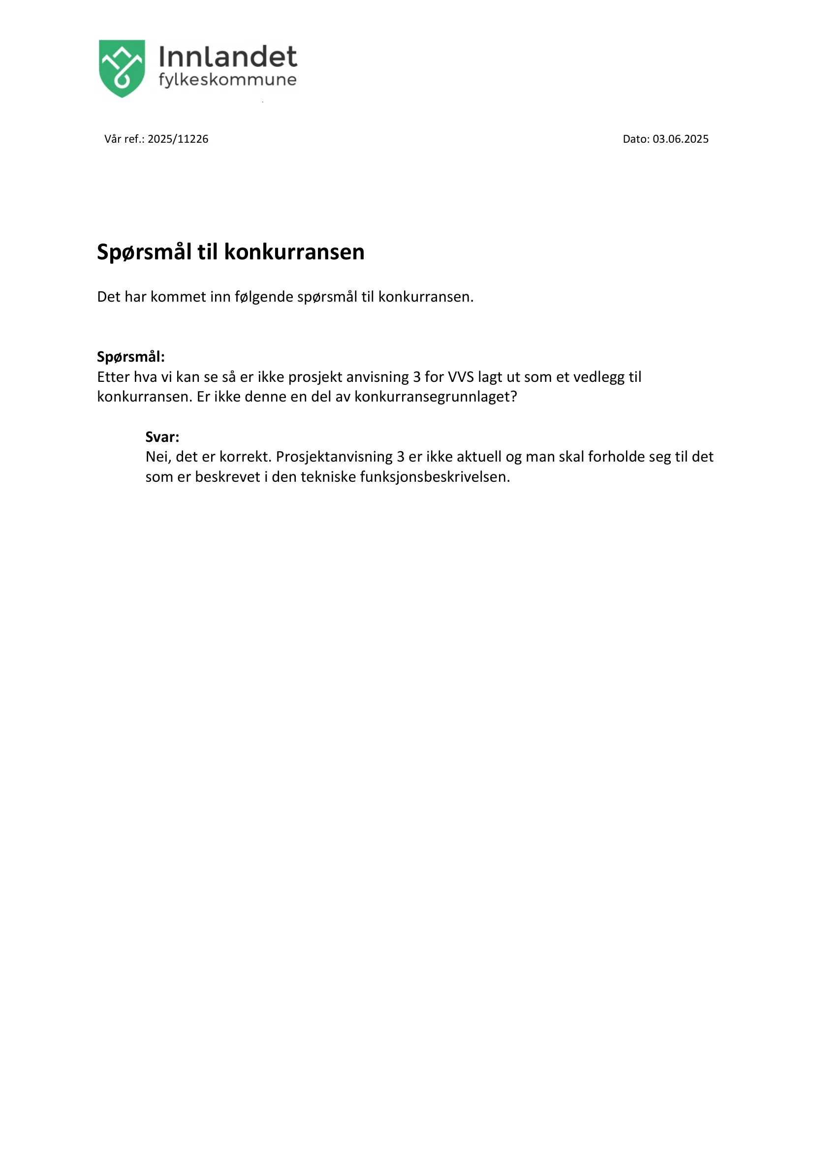 Konkurransebeskrivelse