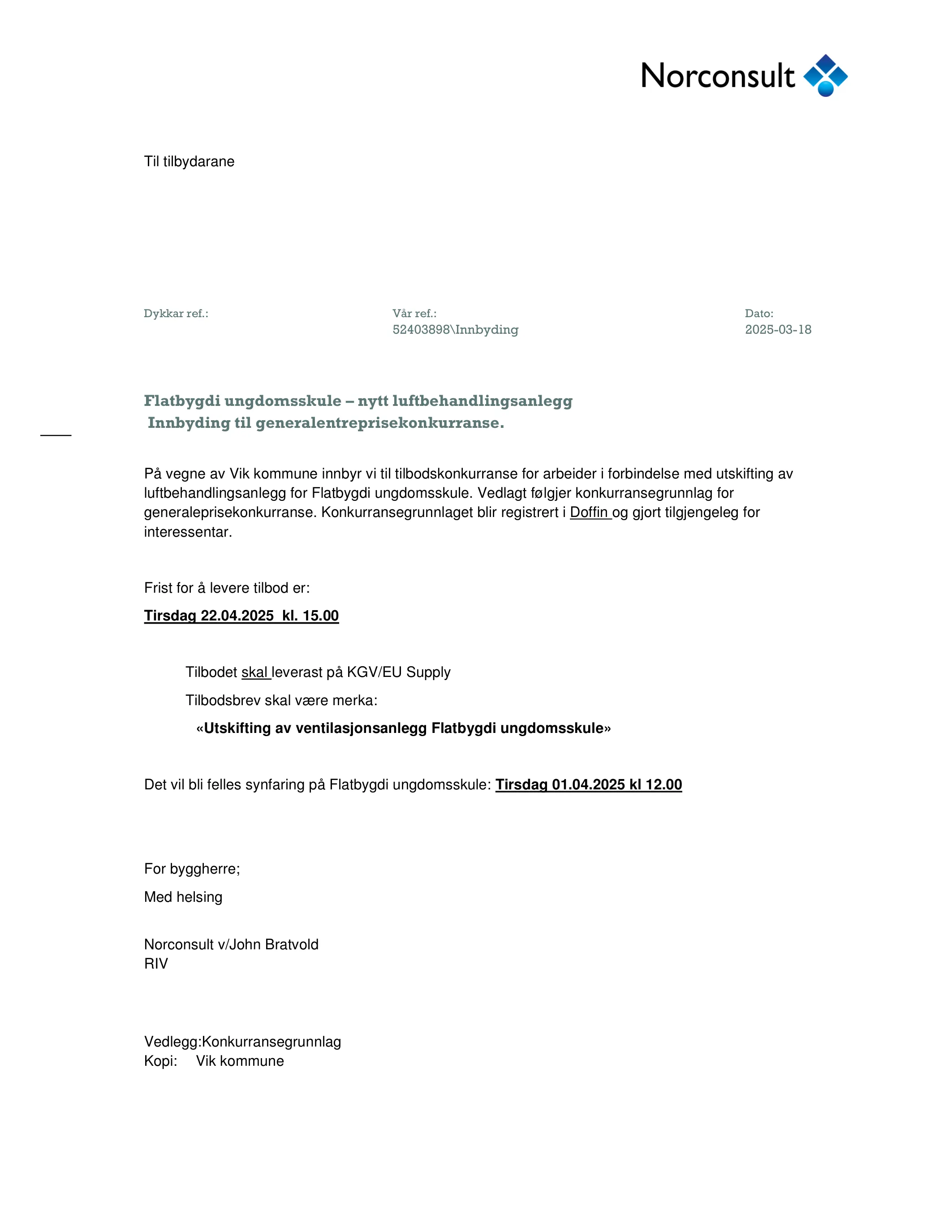 Konkurransebeskrivelse