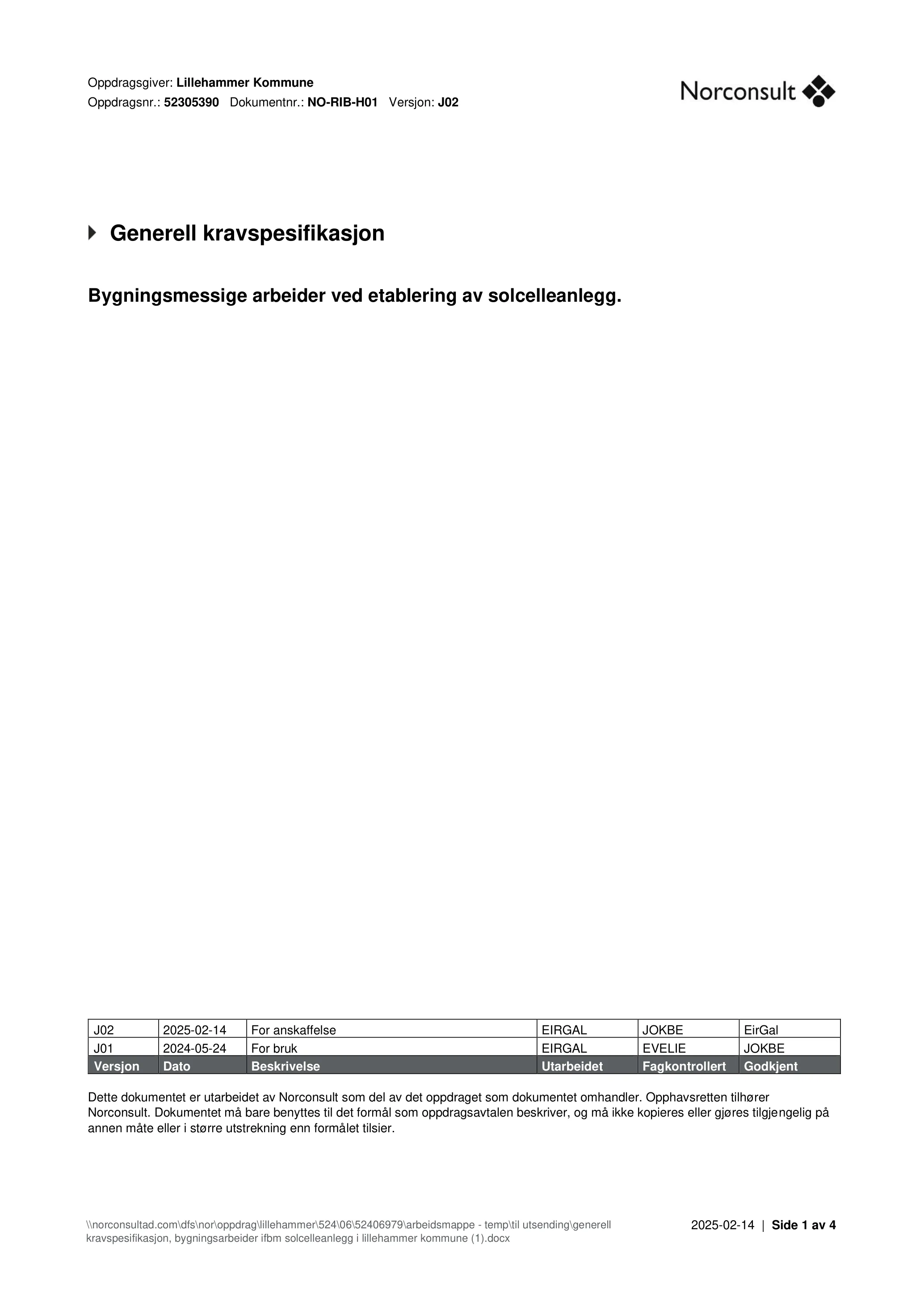 Kravspesifikasjon
