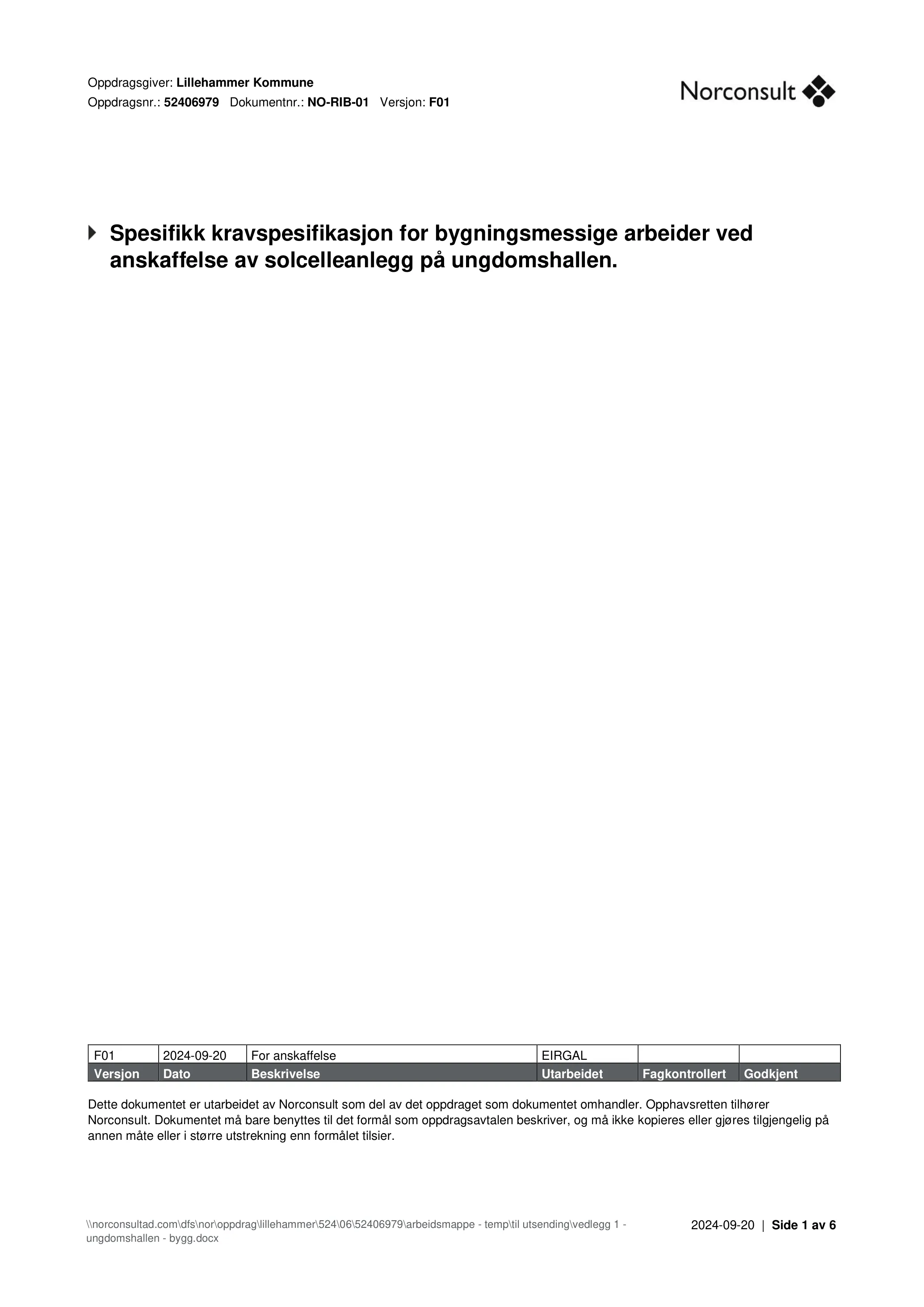 Kravspesifikasjon