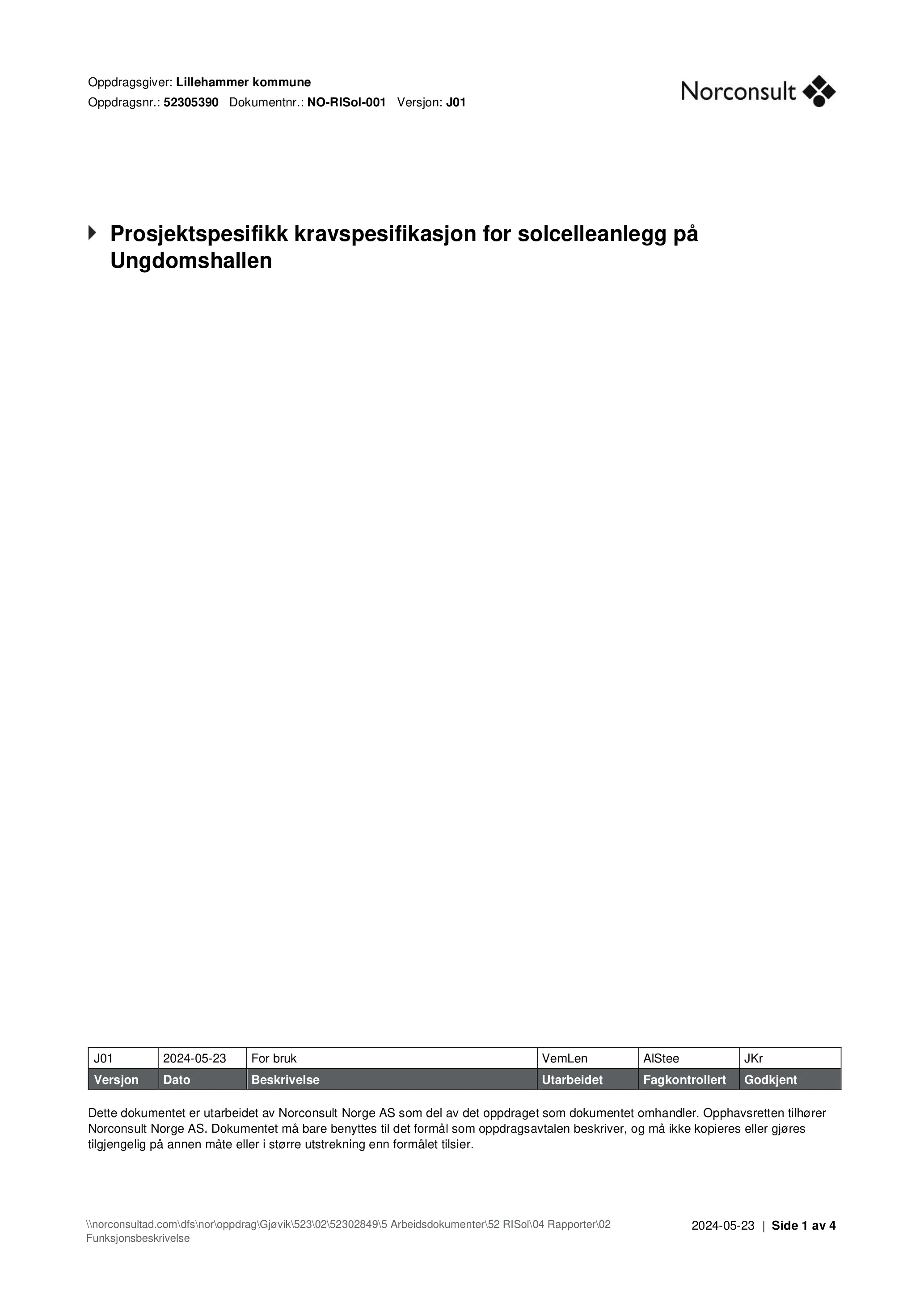 Kravspesifikasjon