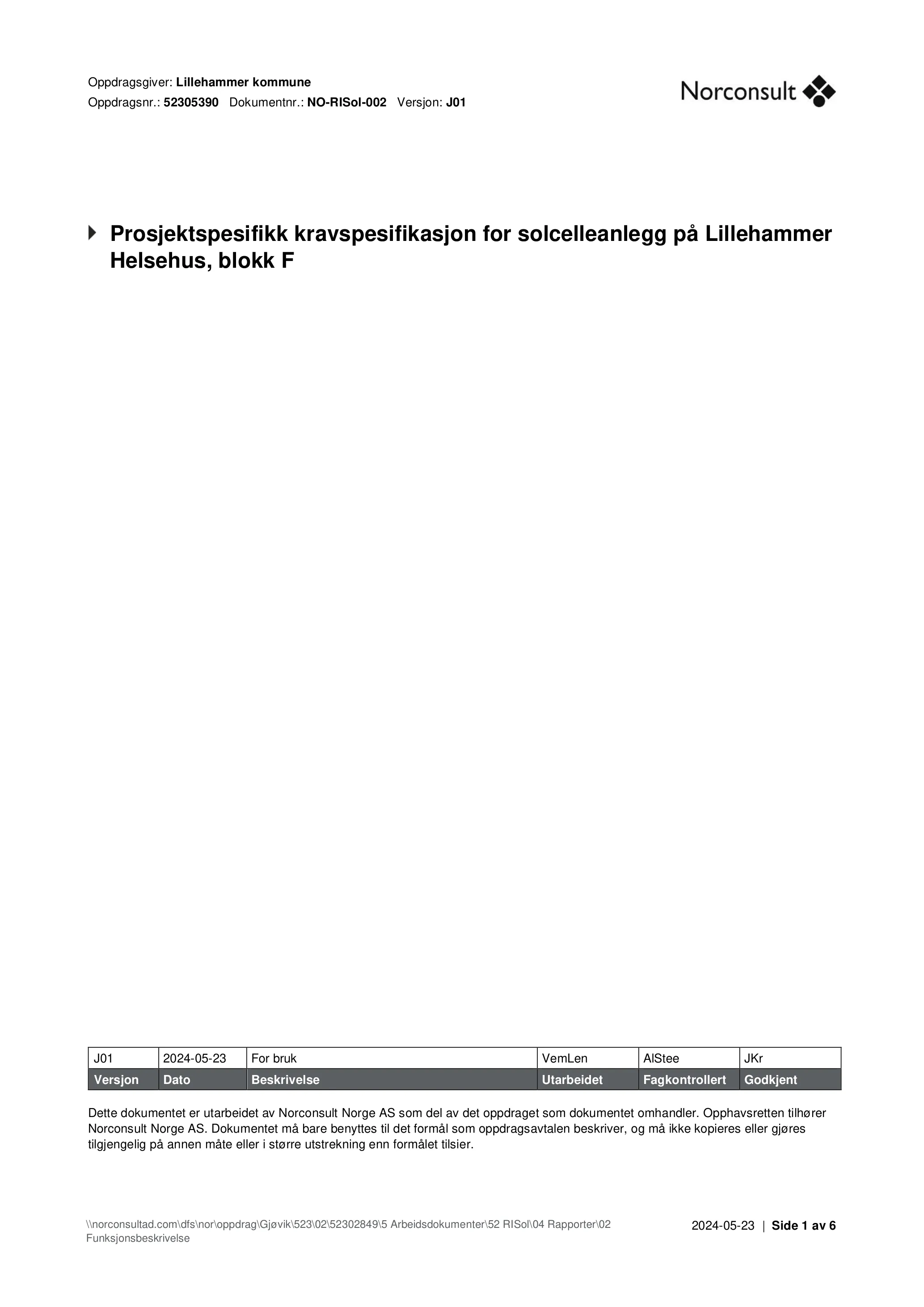 Kravspesifikasjon