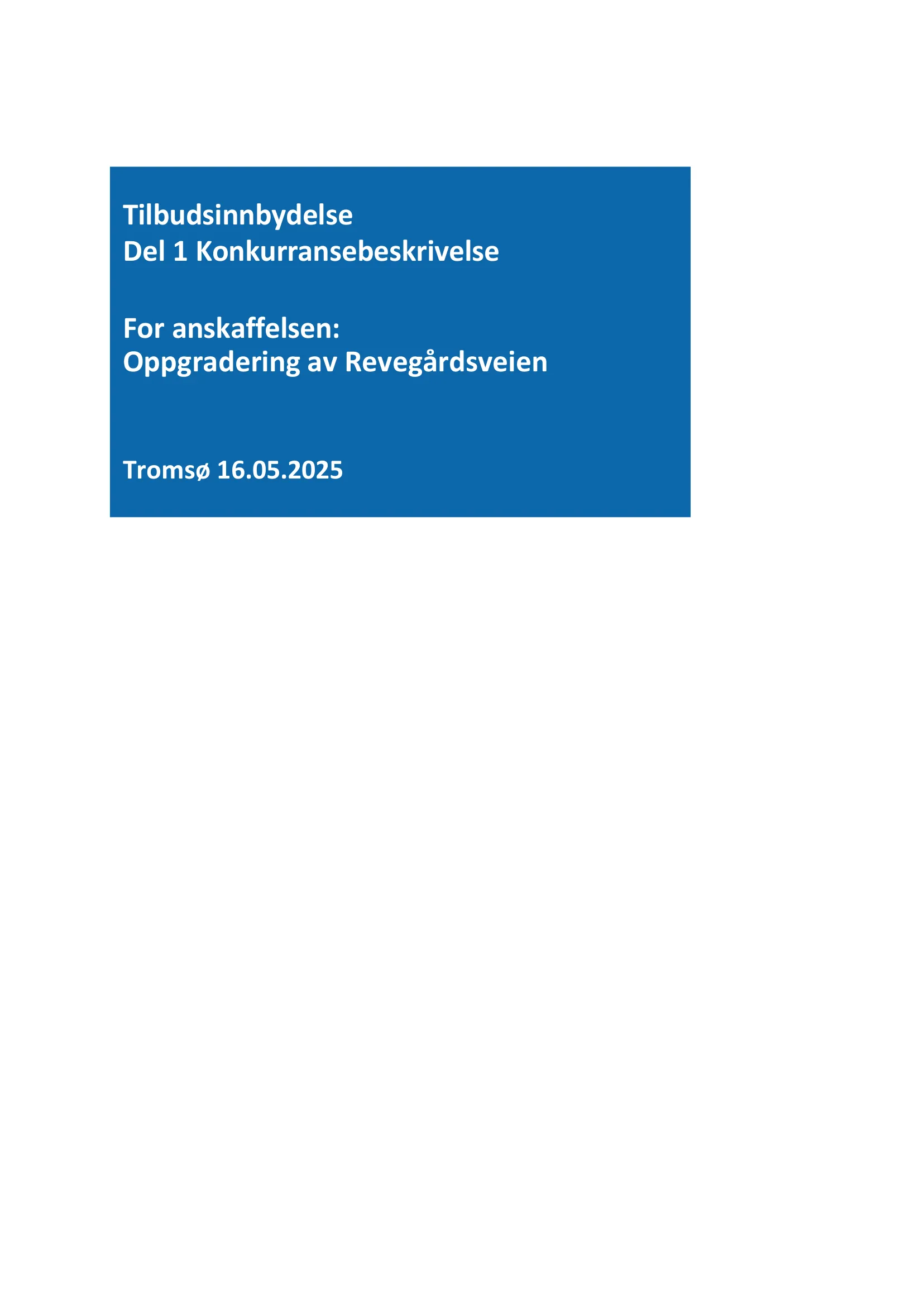 Konkurransebeskrivelse