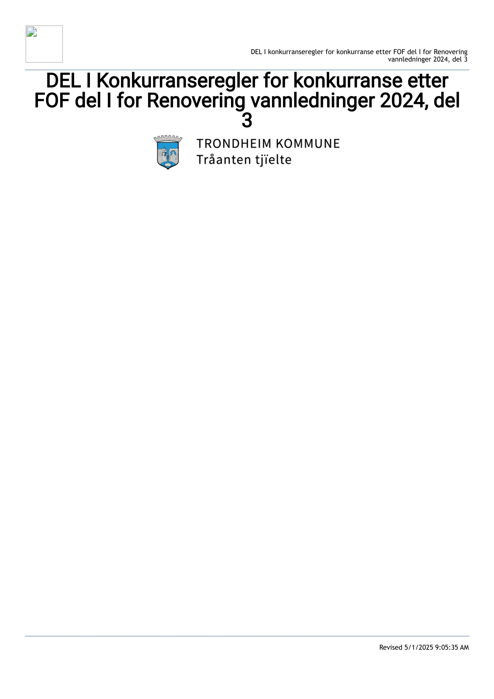 Konkurransebeskrivelse