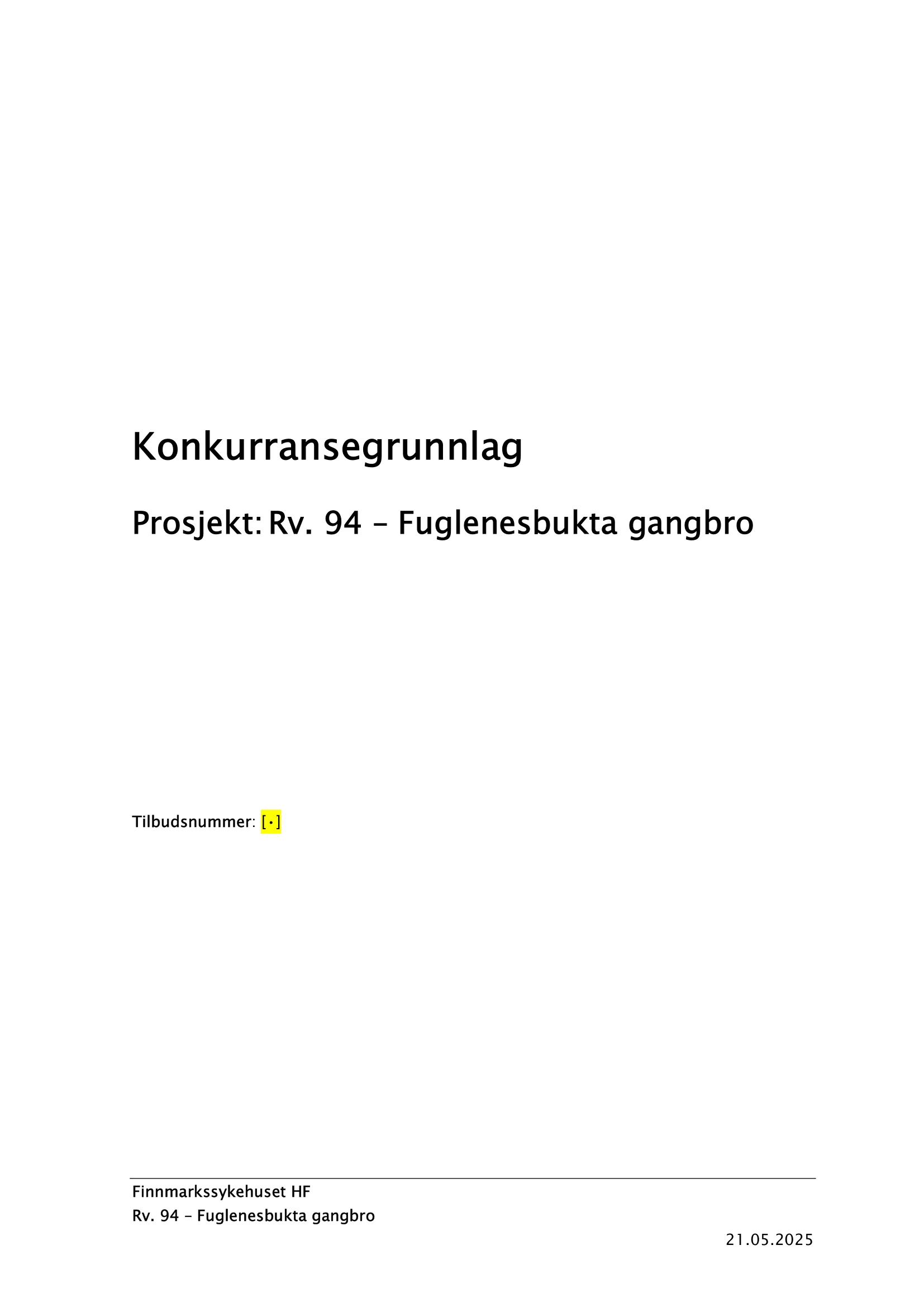 Konkurransebeskrivelse