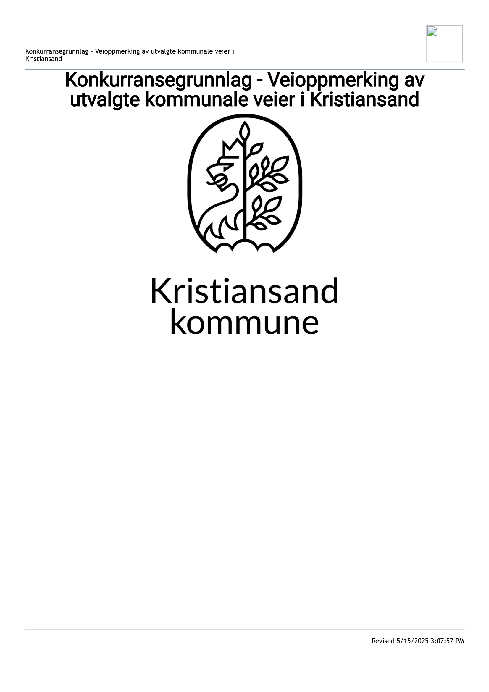 Konkurransebeskrivelse