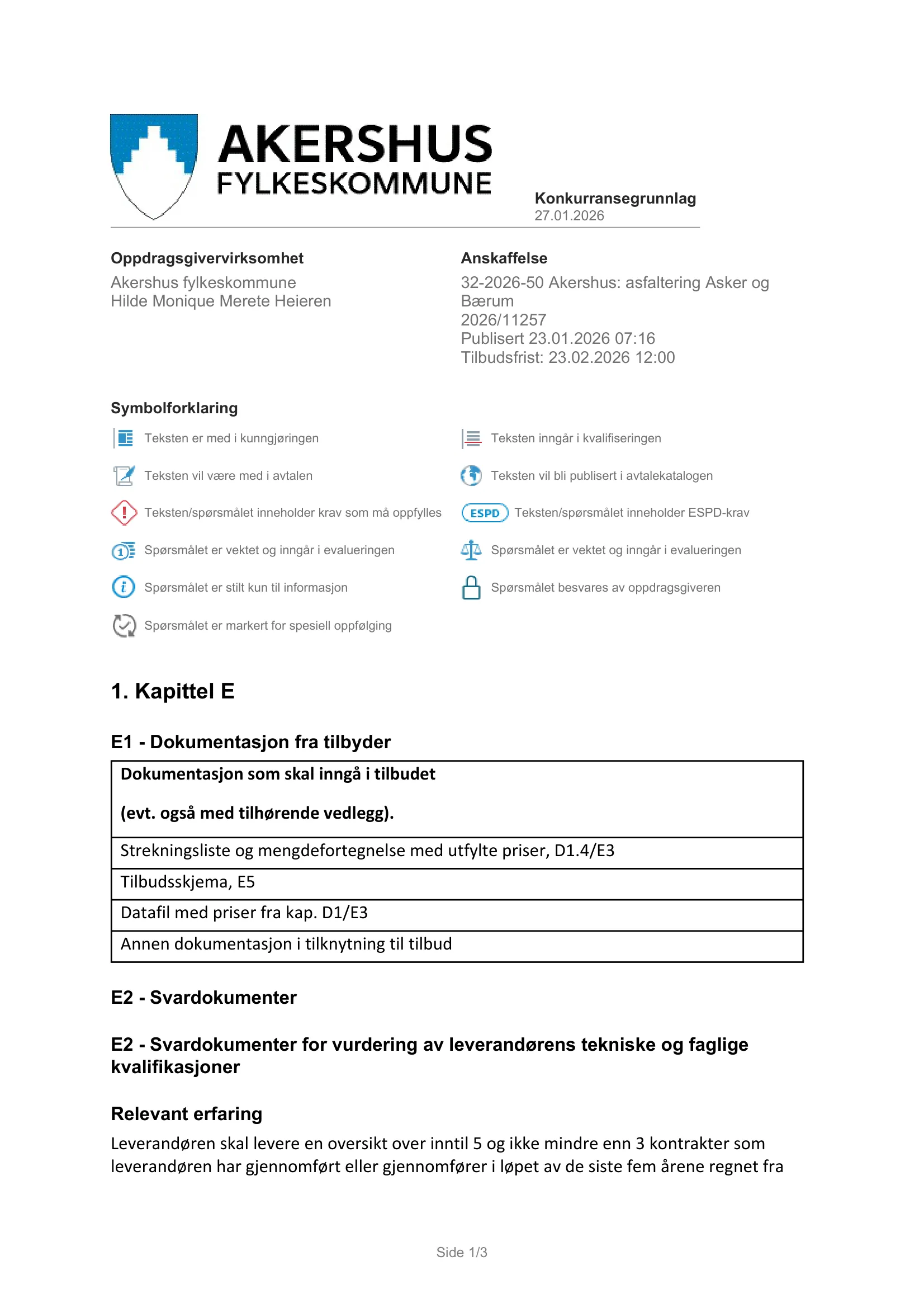 Konkurransebeskrivelse