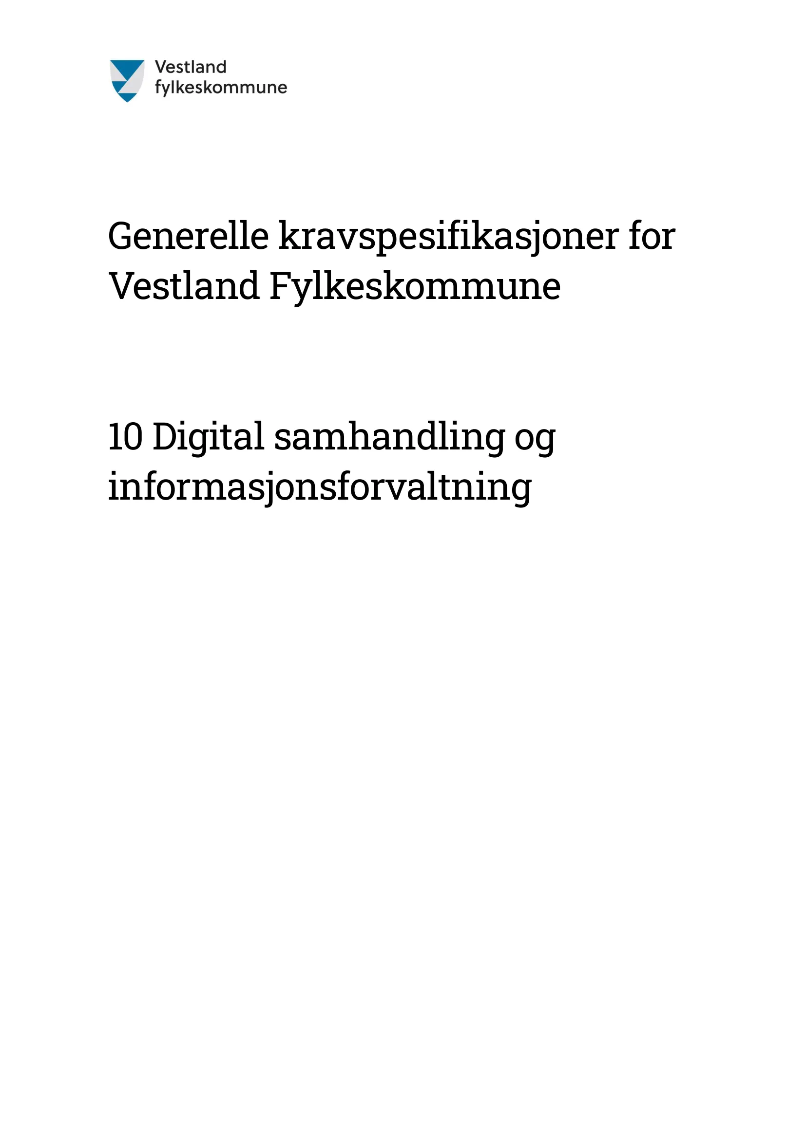 Kravspesifikasjon