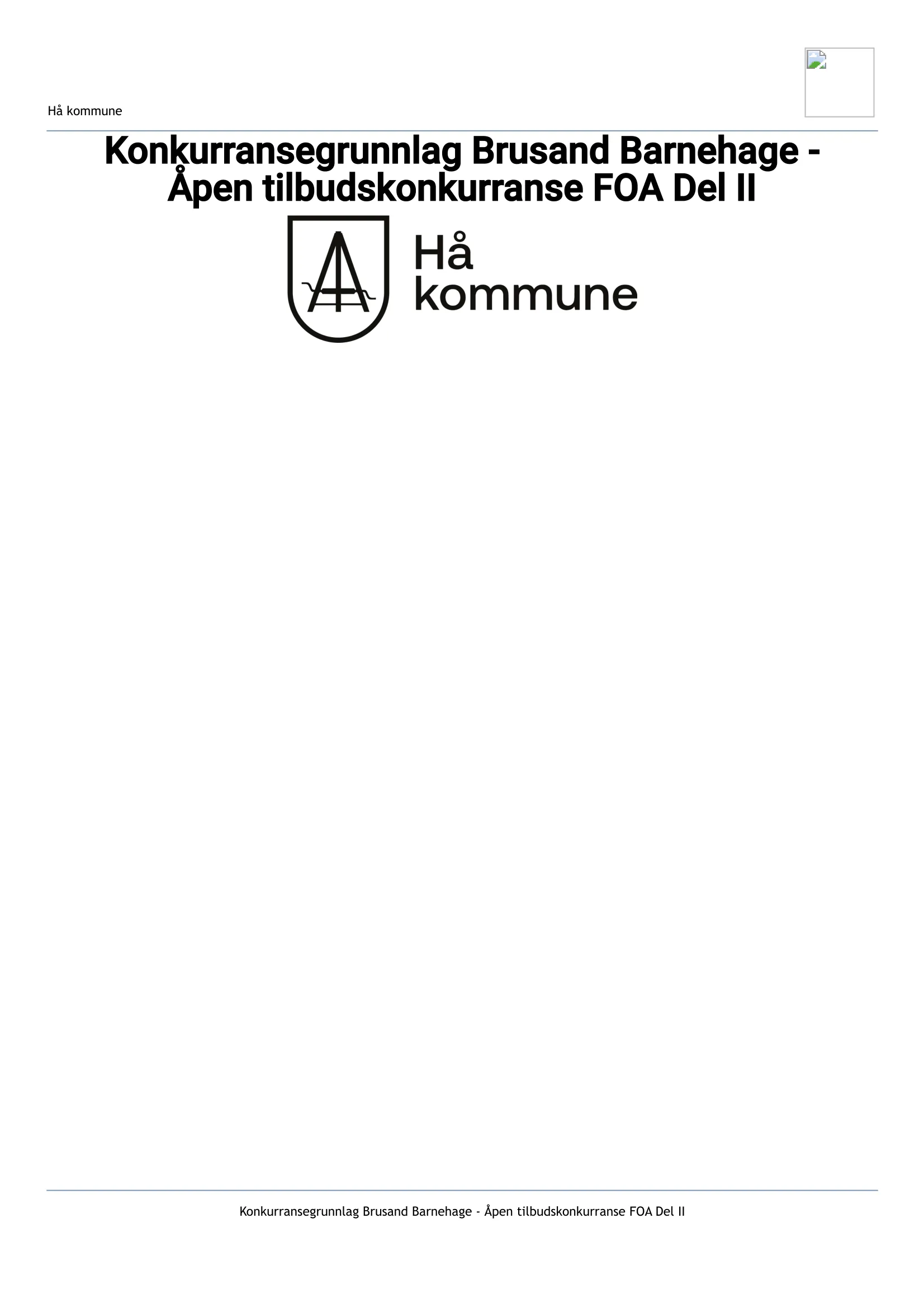 Konkurransebeskrivelse