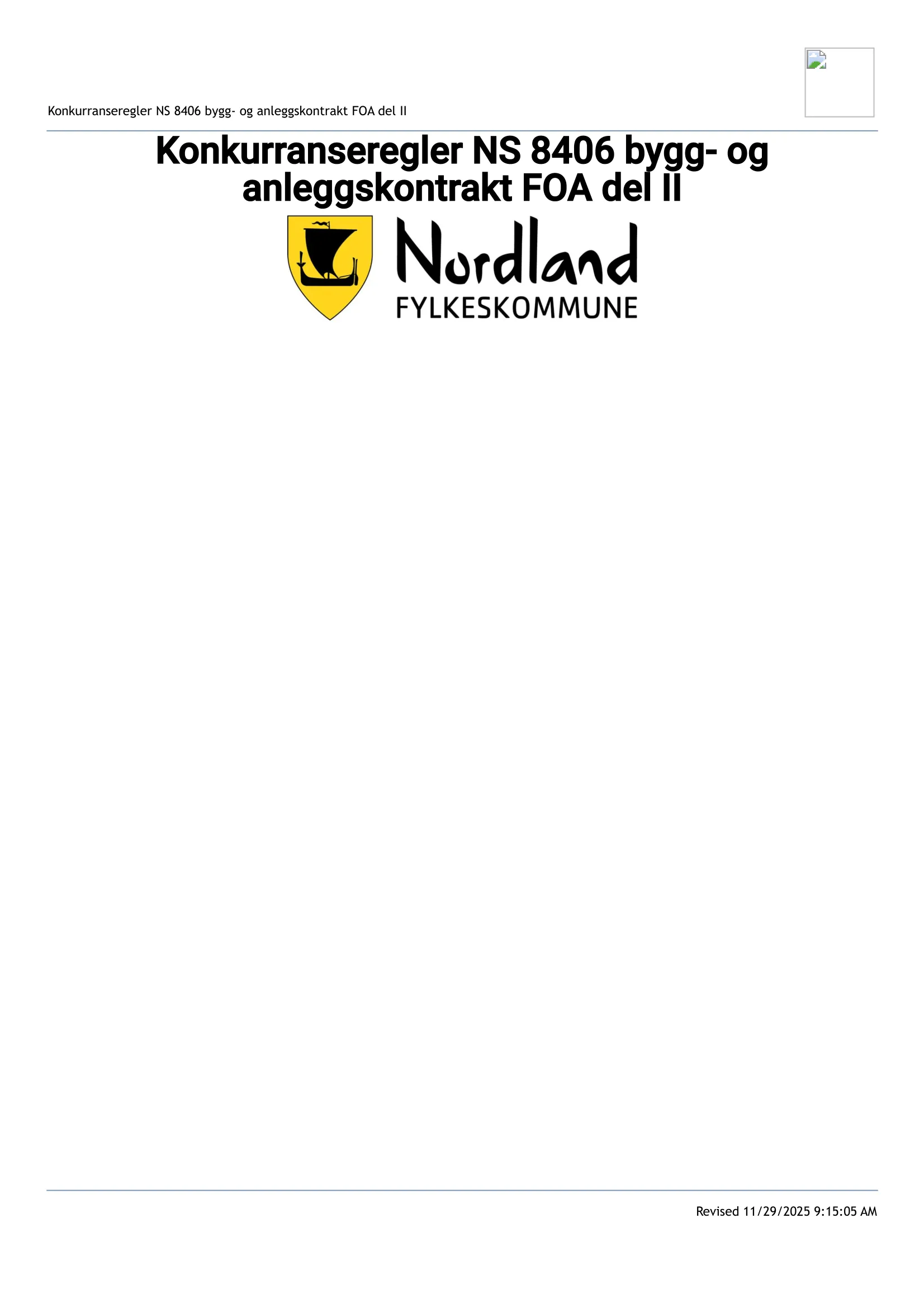 Konkurransebeskrivelse