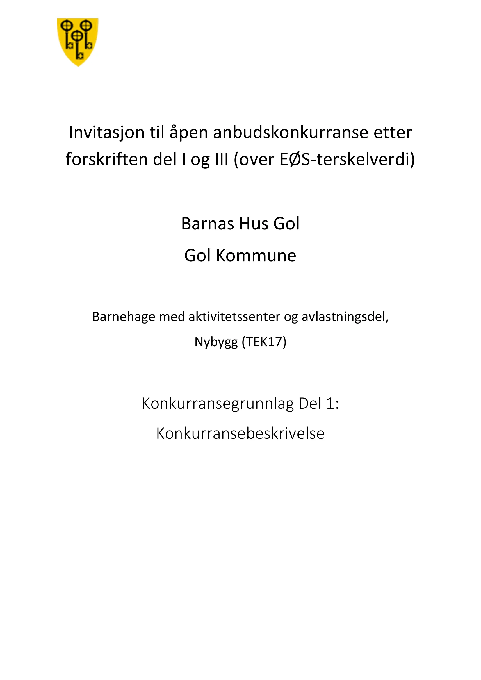 Konkurransebeskrivelse