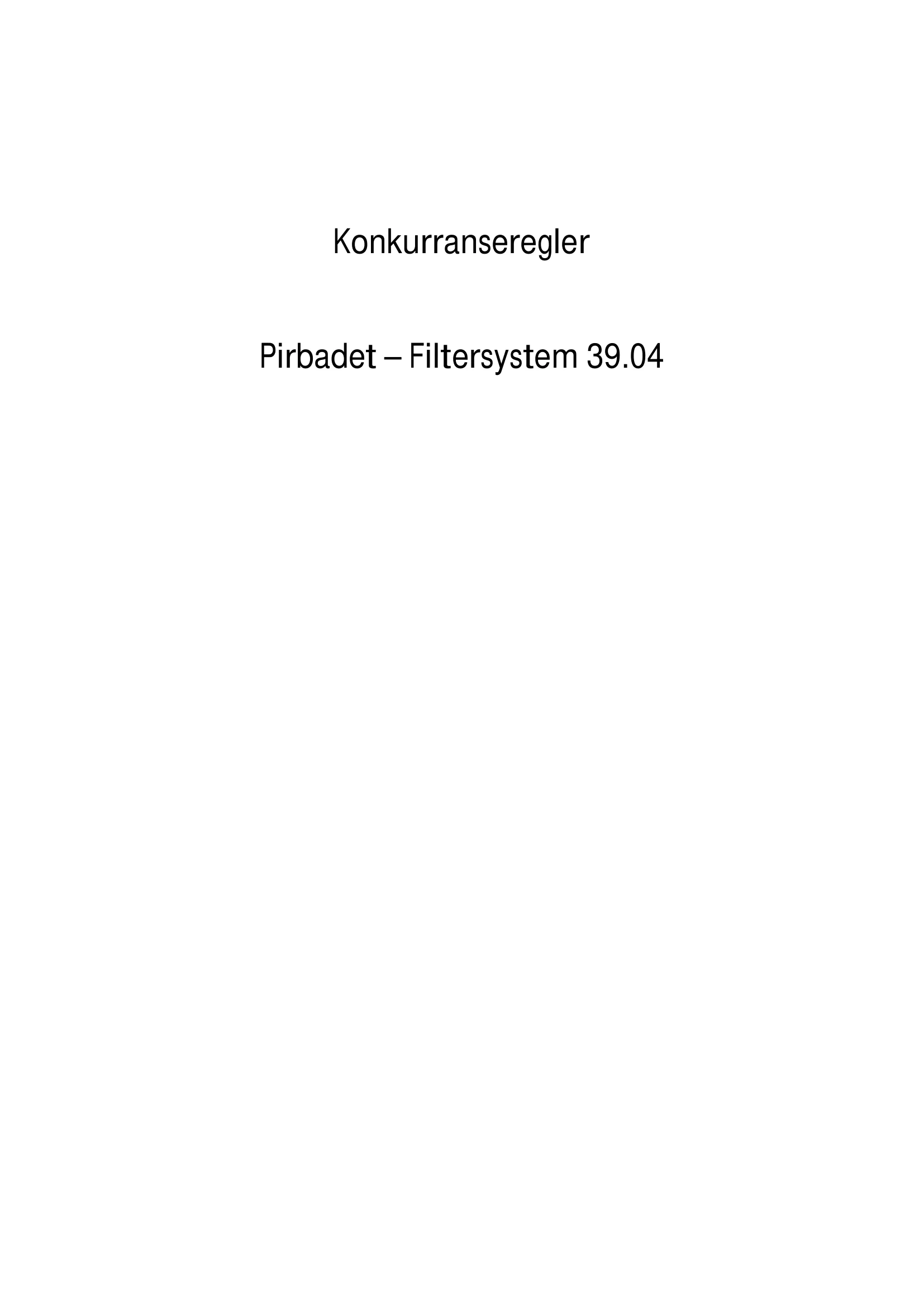 Konkurransebeskrivelse