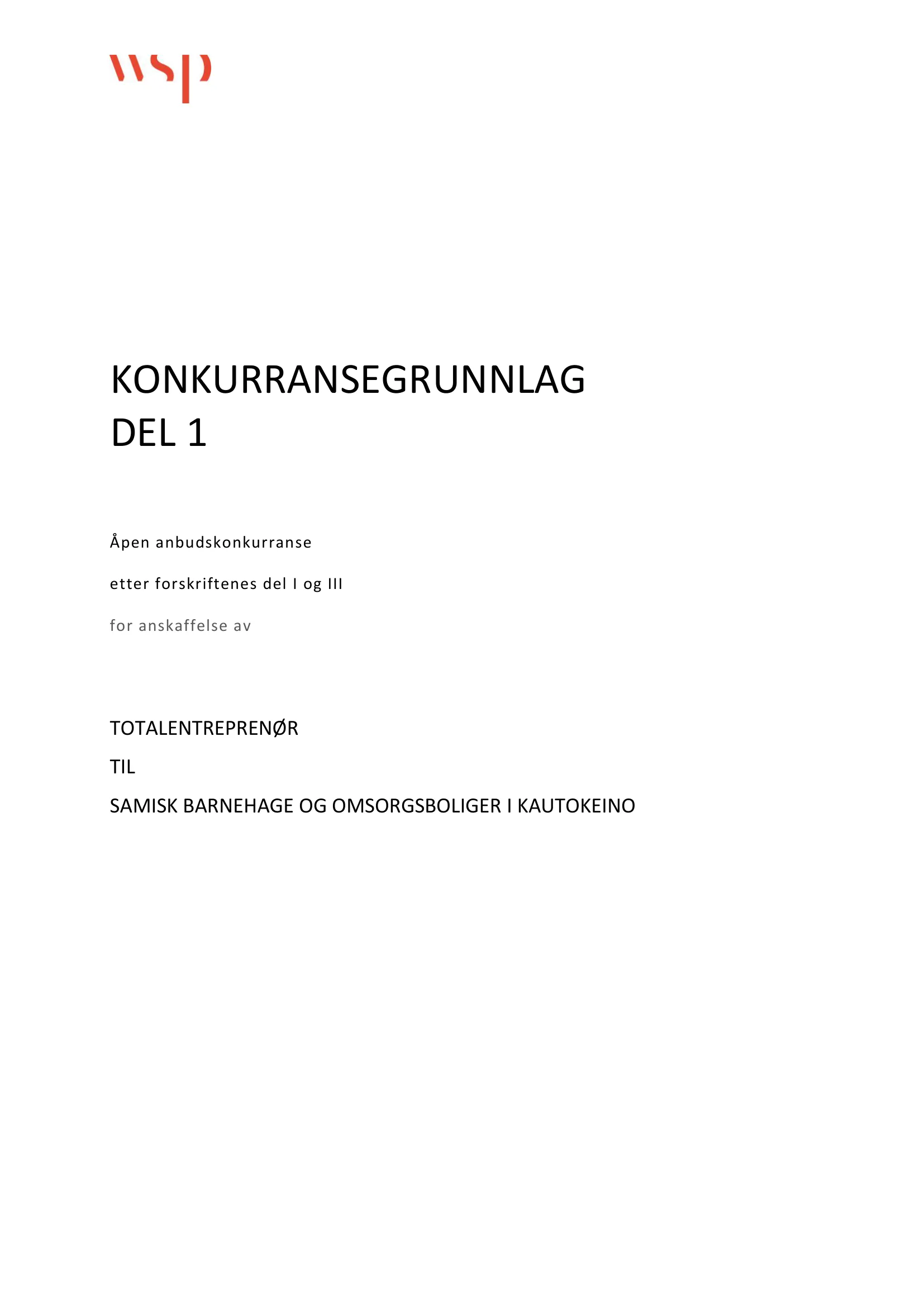 Konkurransebeskrivelse