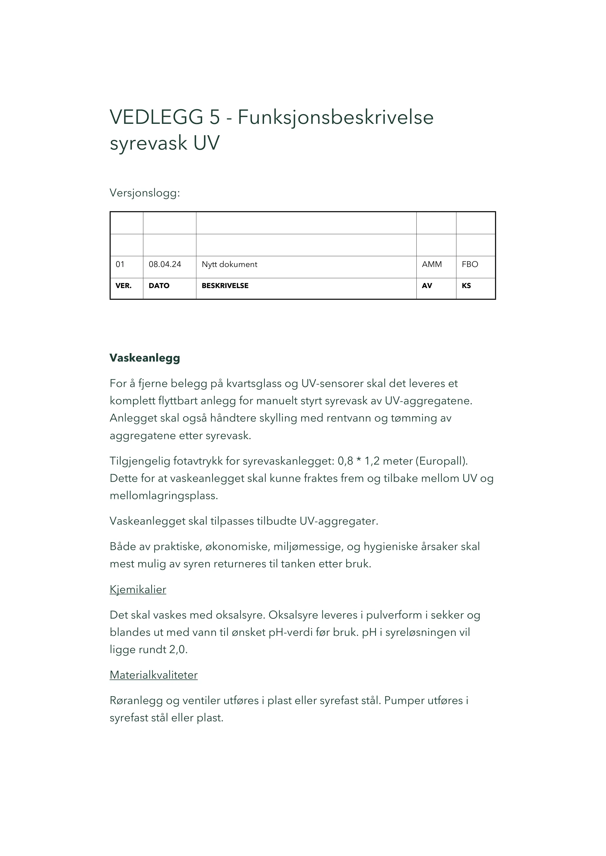 Kravspesifikasjon