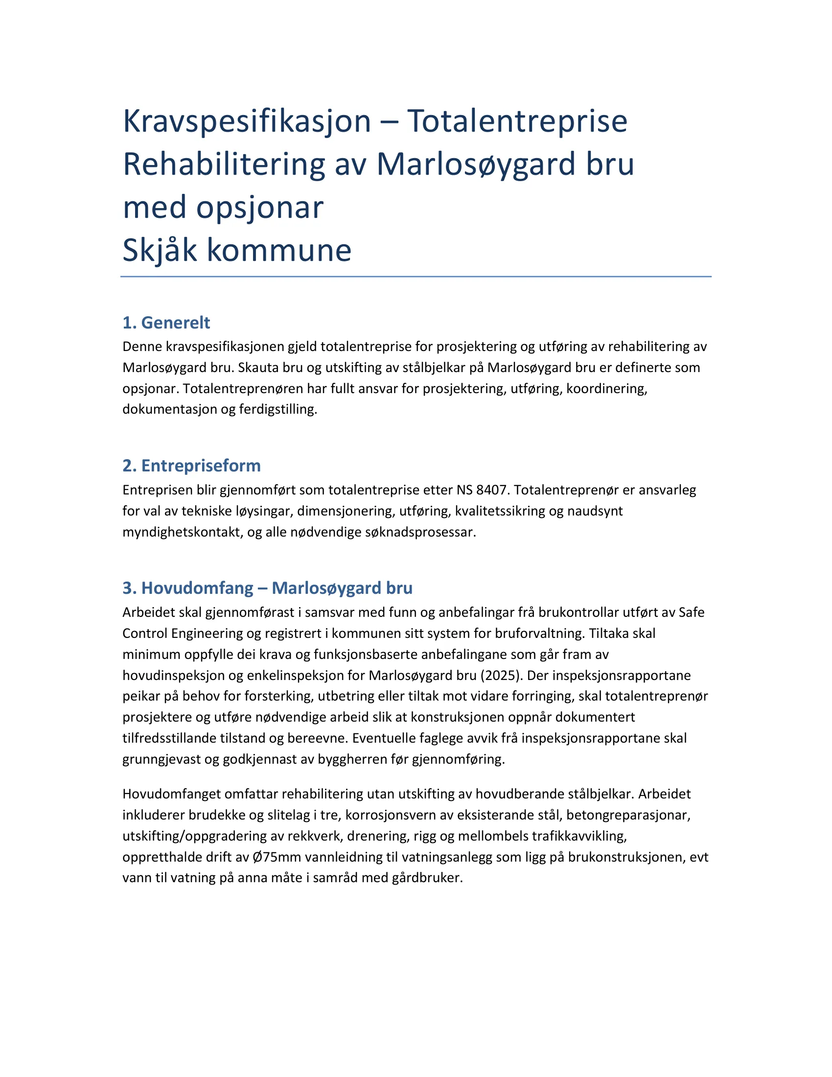 Kravspesifikasjon
