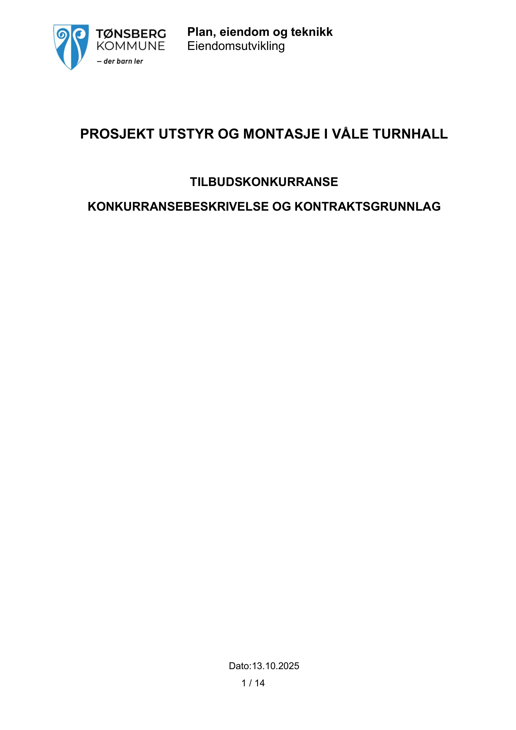 Konkurransebeskrivelse