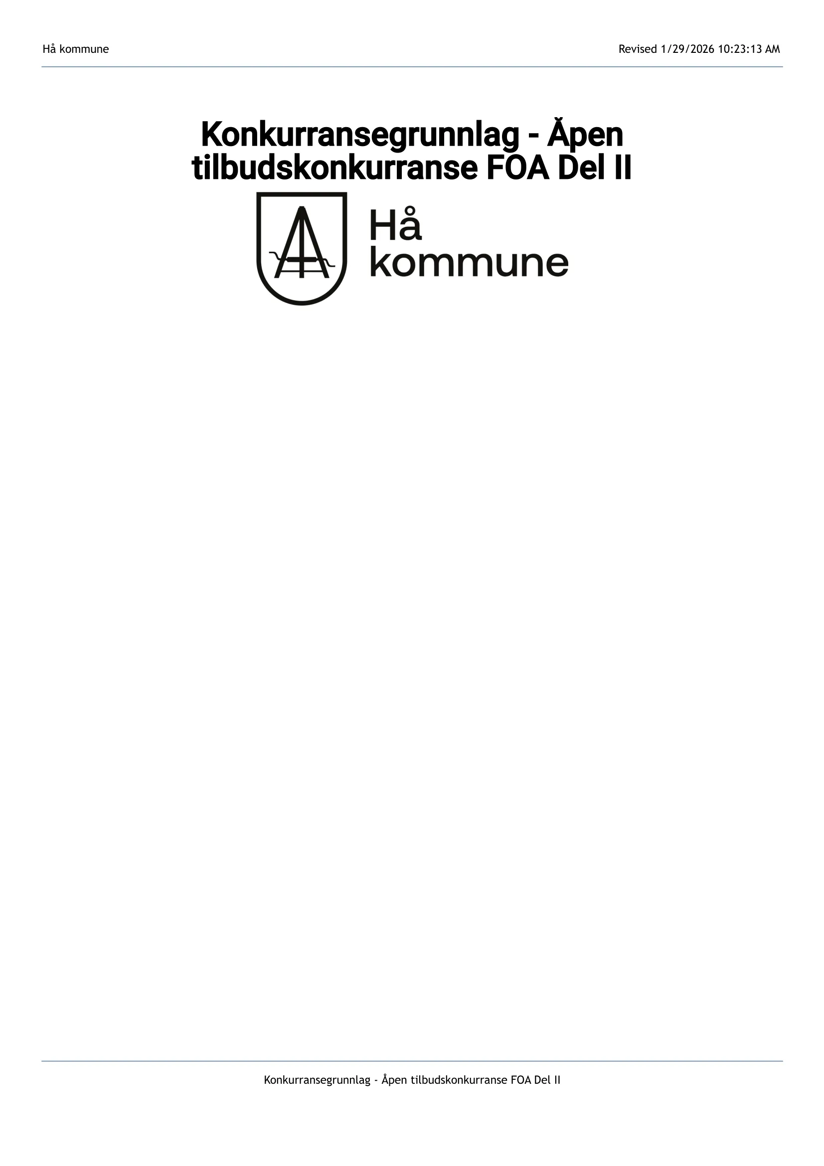 Konkurransebeskrivelse