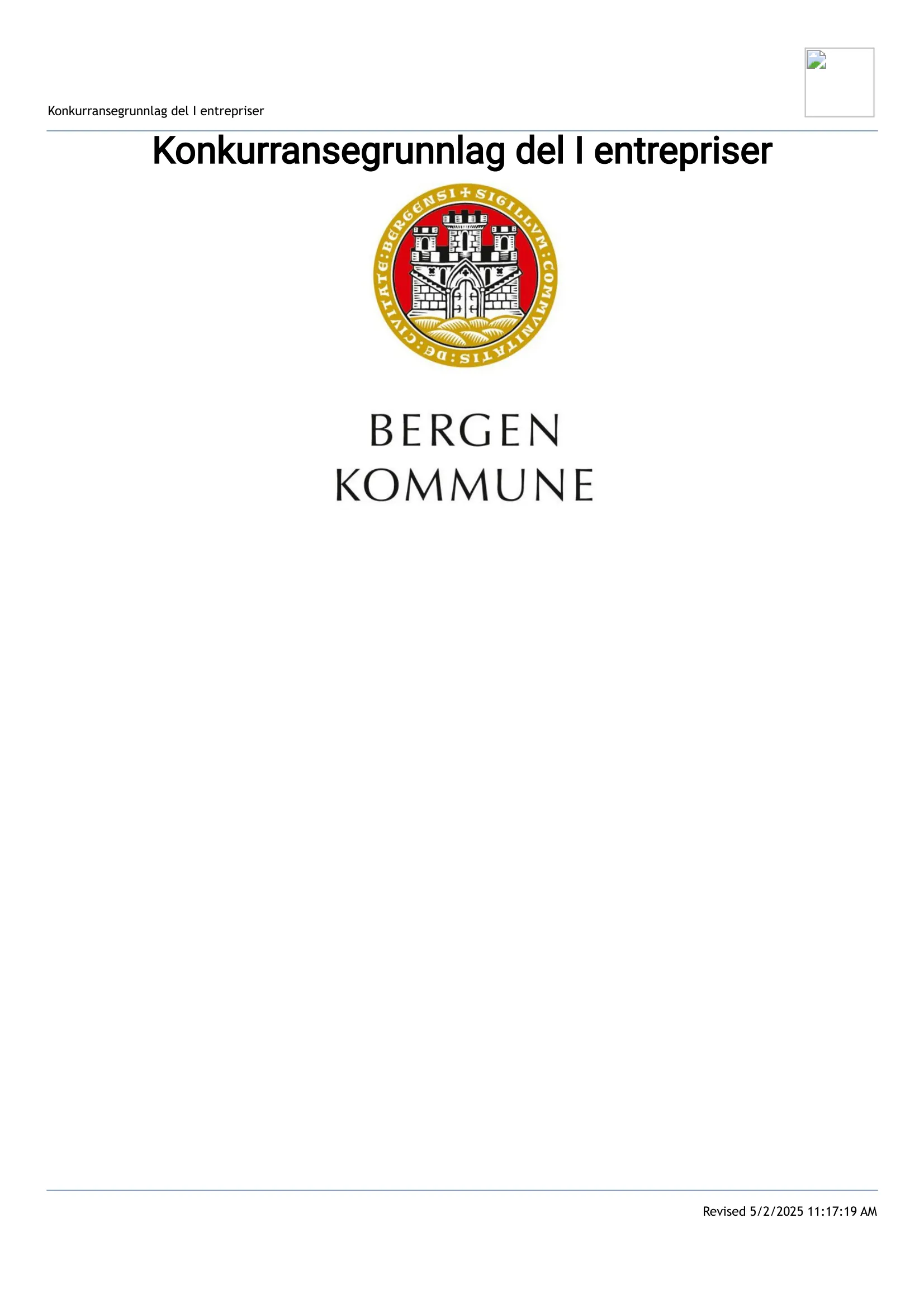 Konkurransebeskrivelse