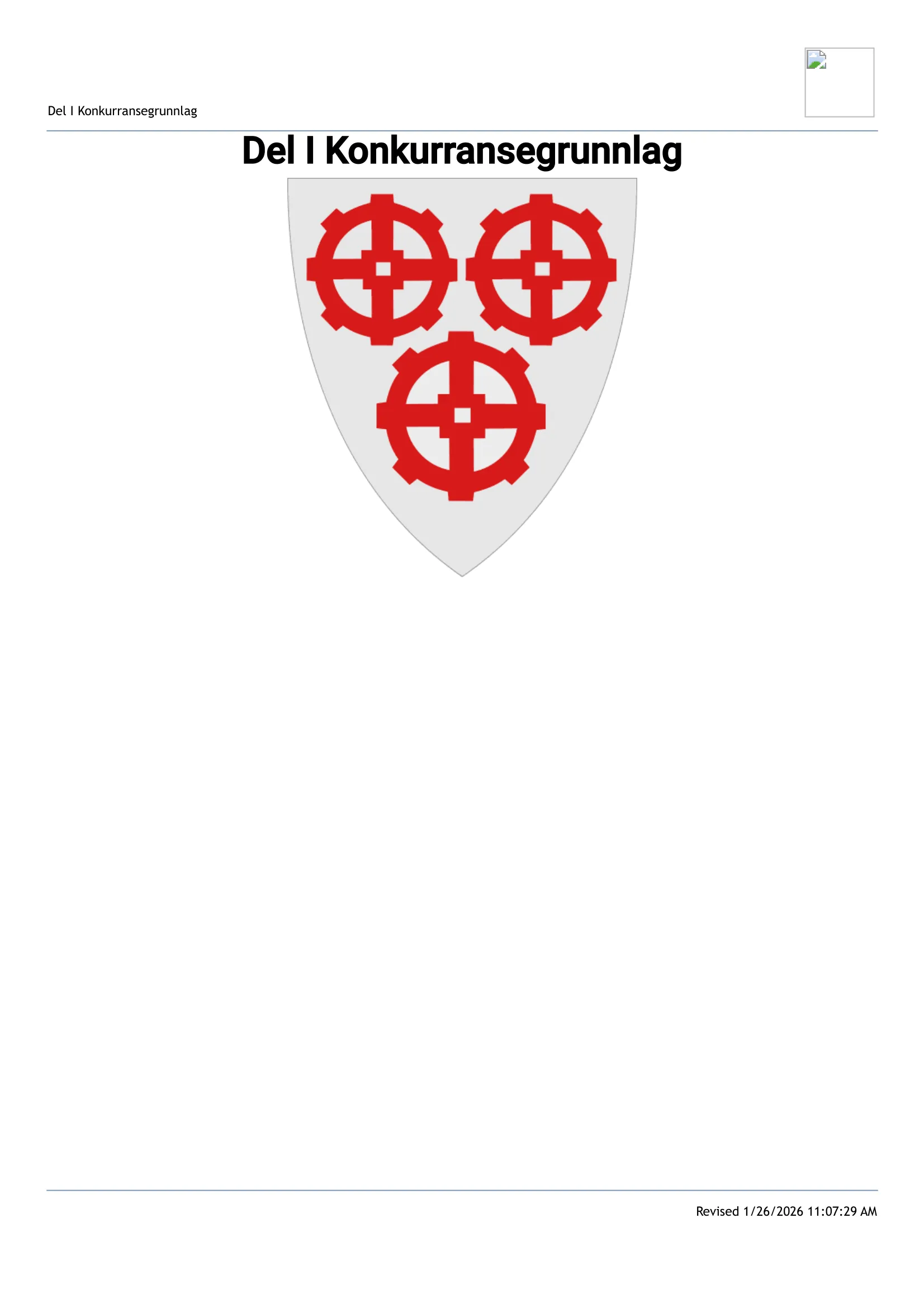 Konkurransebeskrivelse