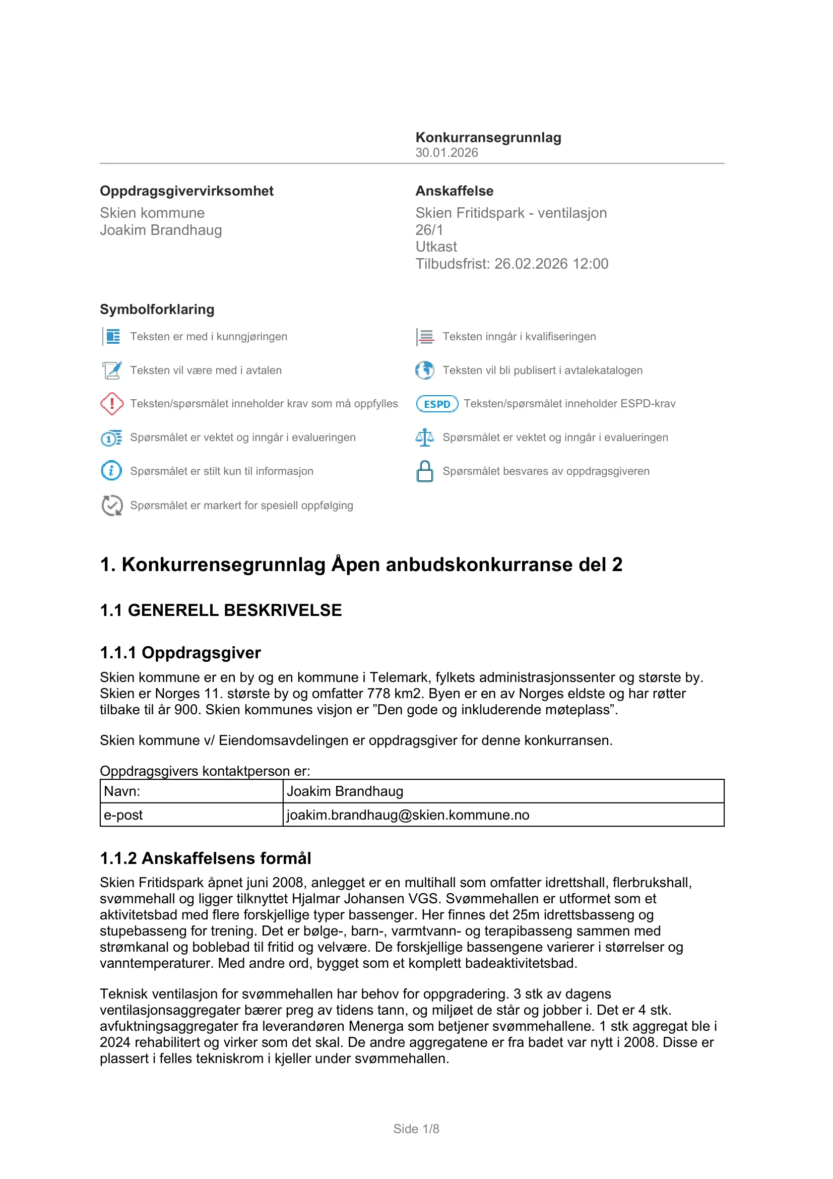 Konkurransebeskrivelse