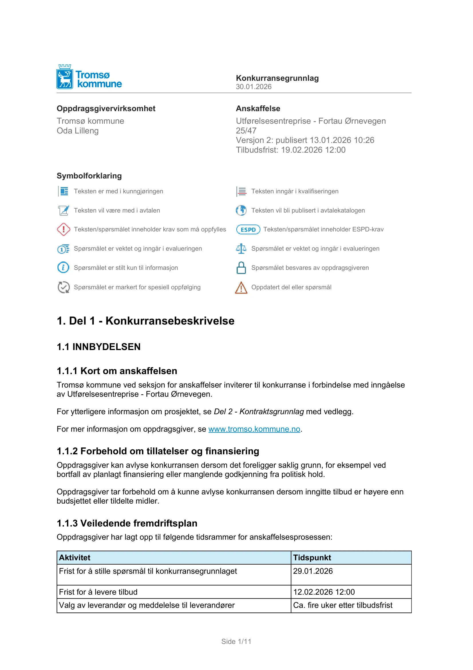 Konkurransebeskrivelse