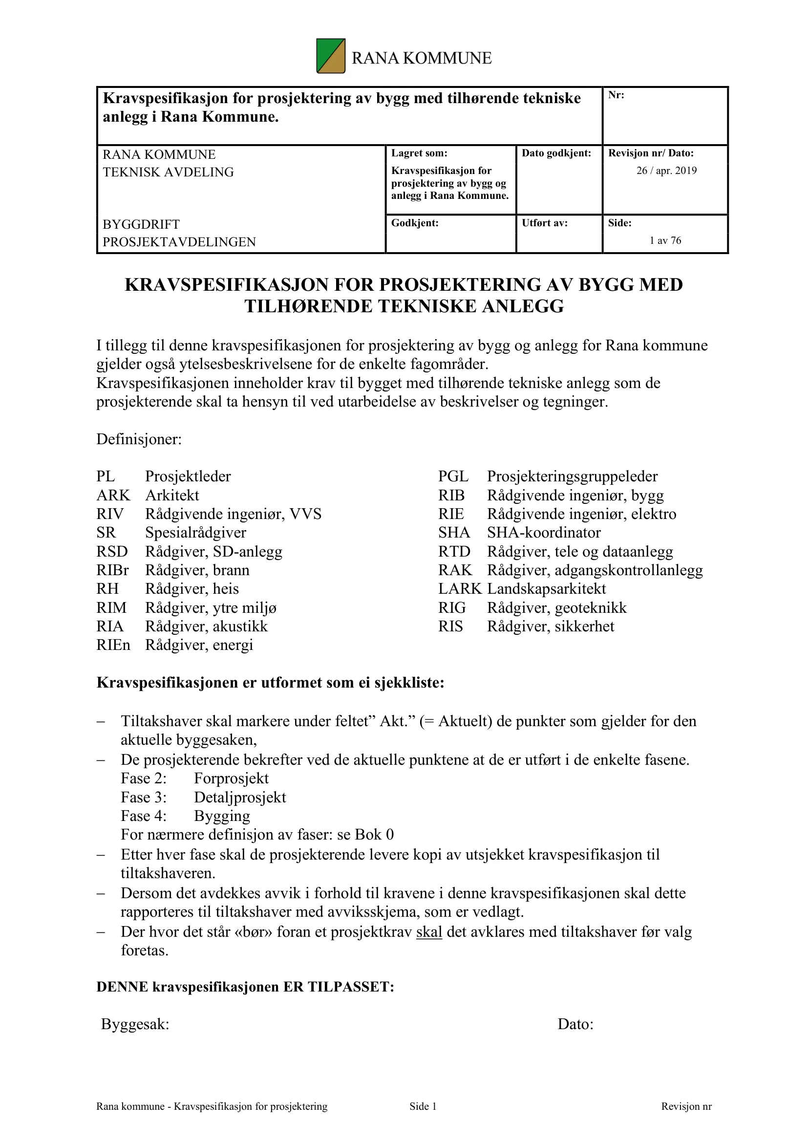 Kravspesifikasjon
