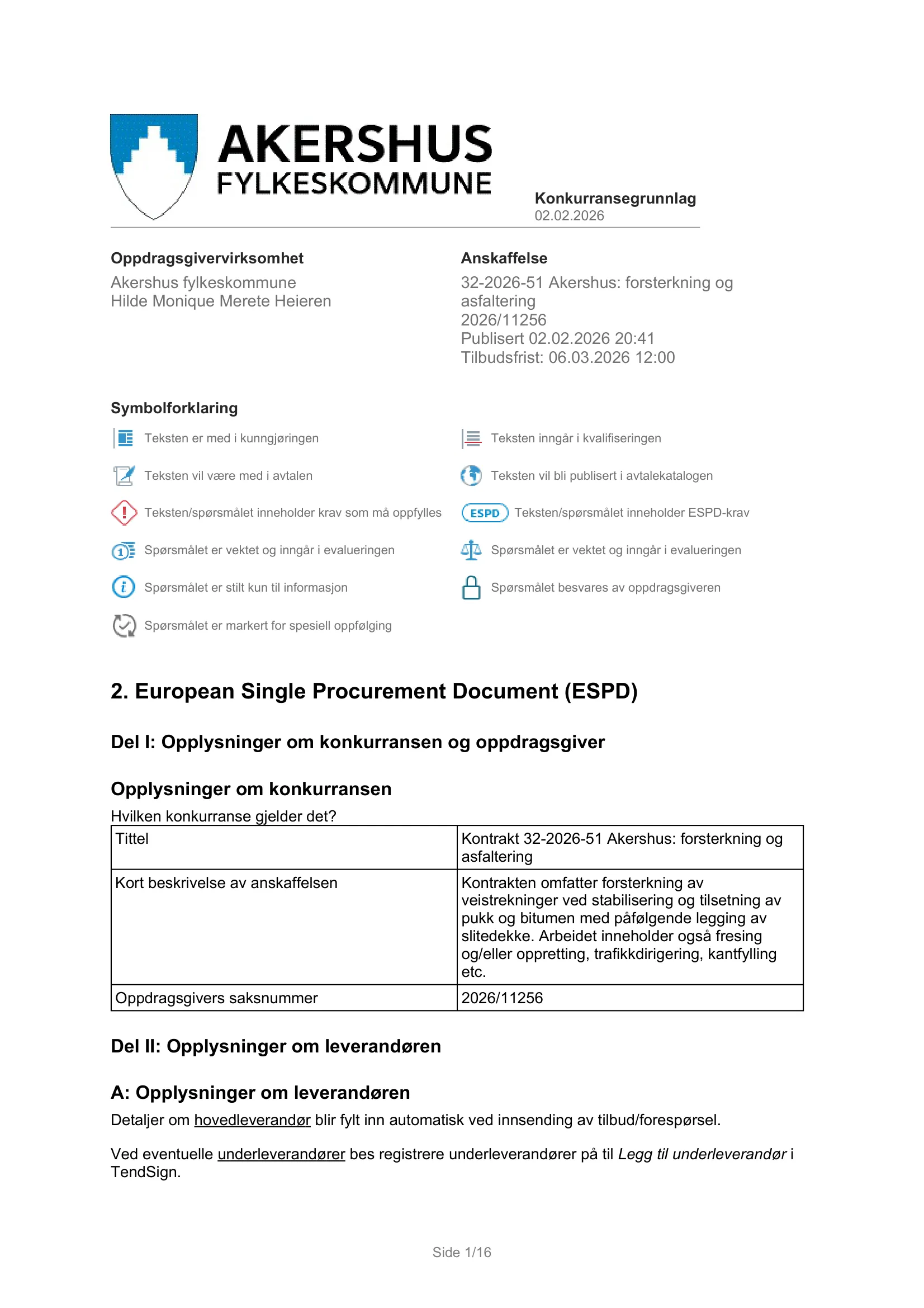 Konkurransebeskrivelse