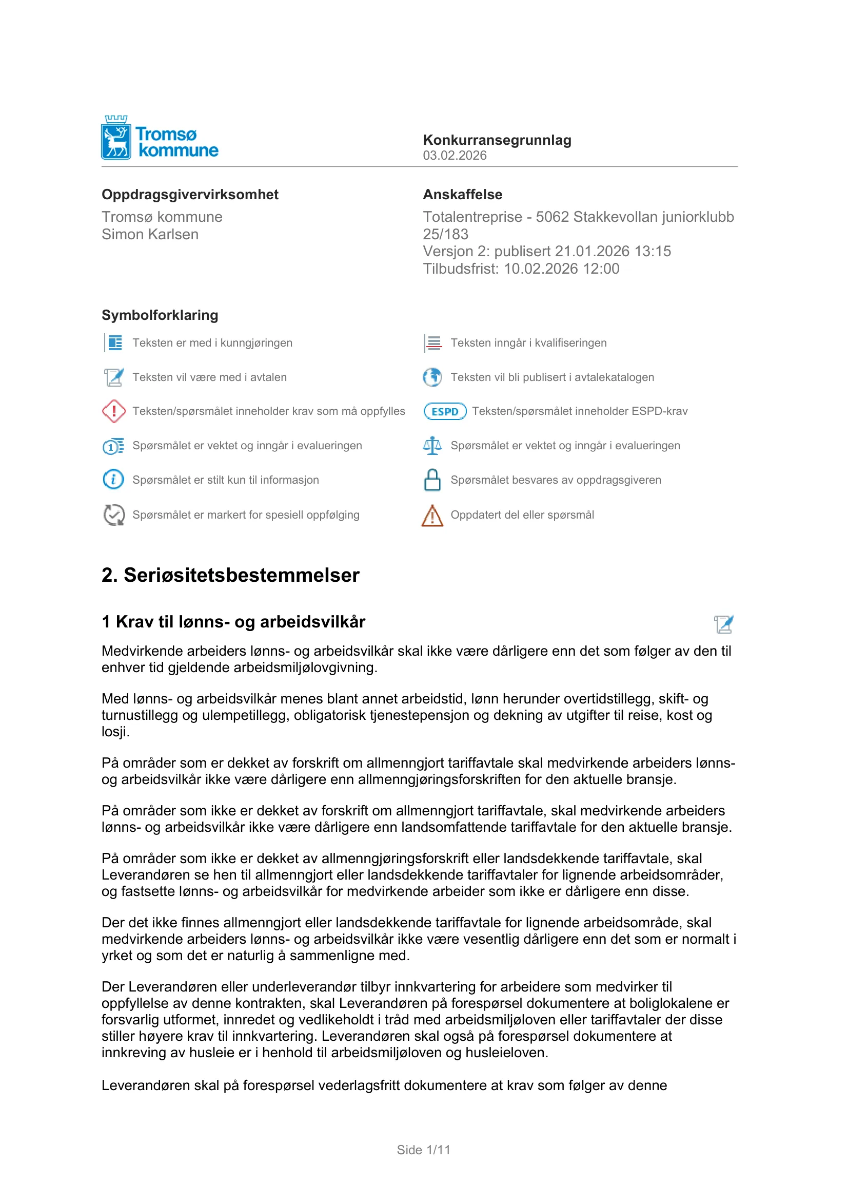 Konkurransebeskrivelse