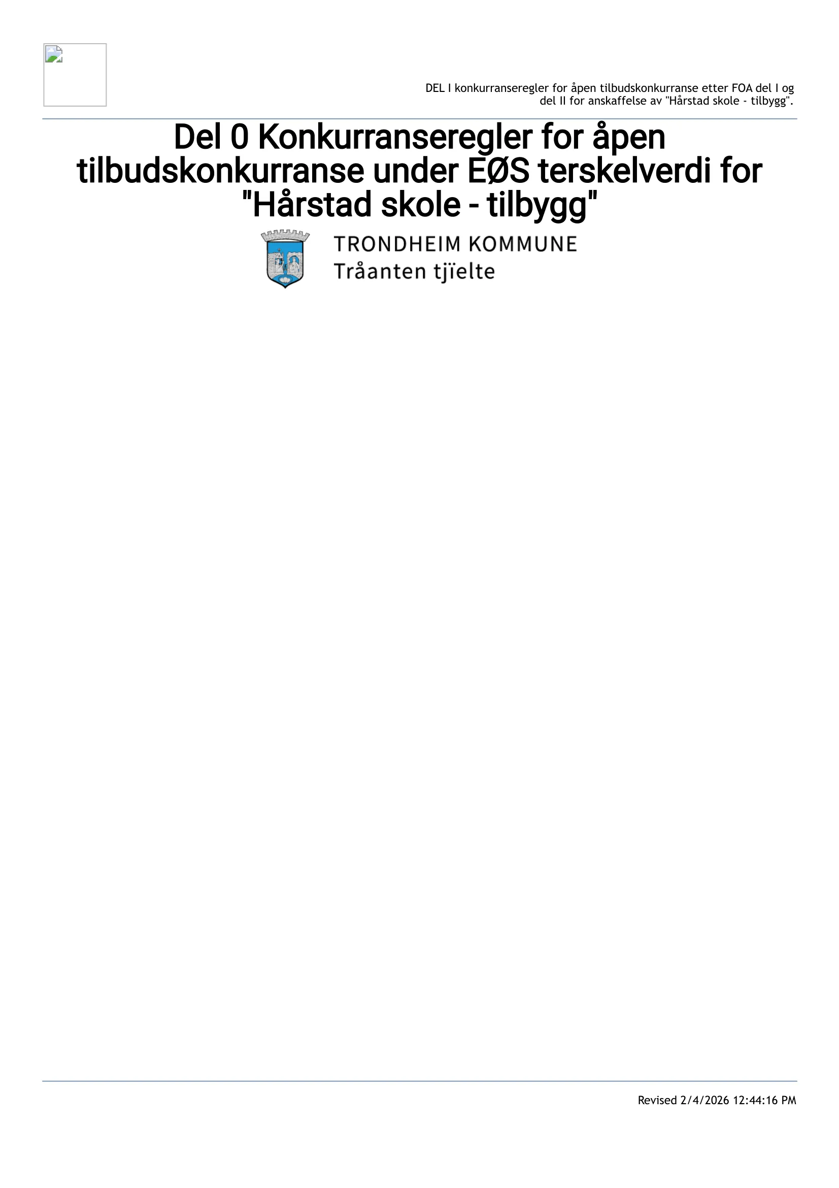 Konkurransebeskrivelse