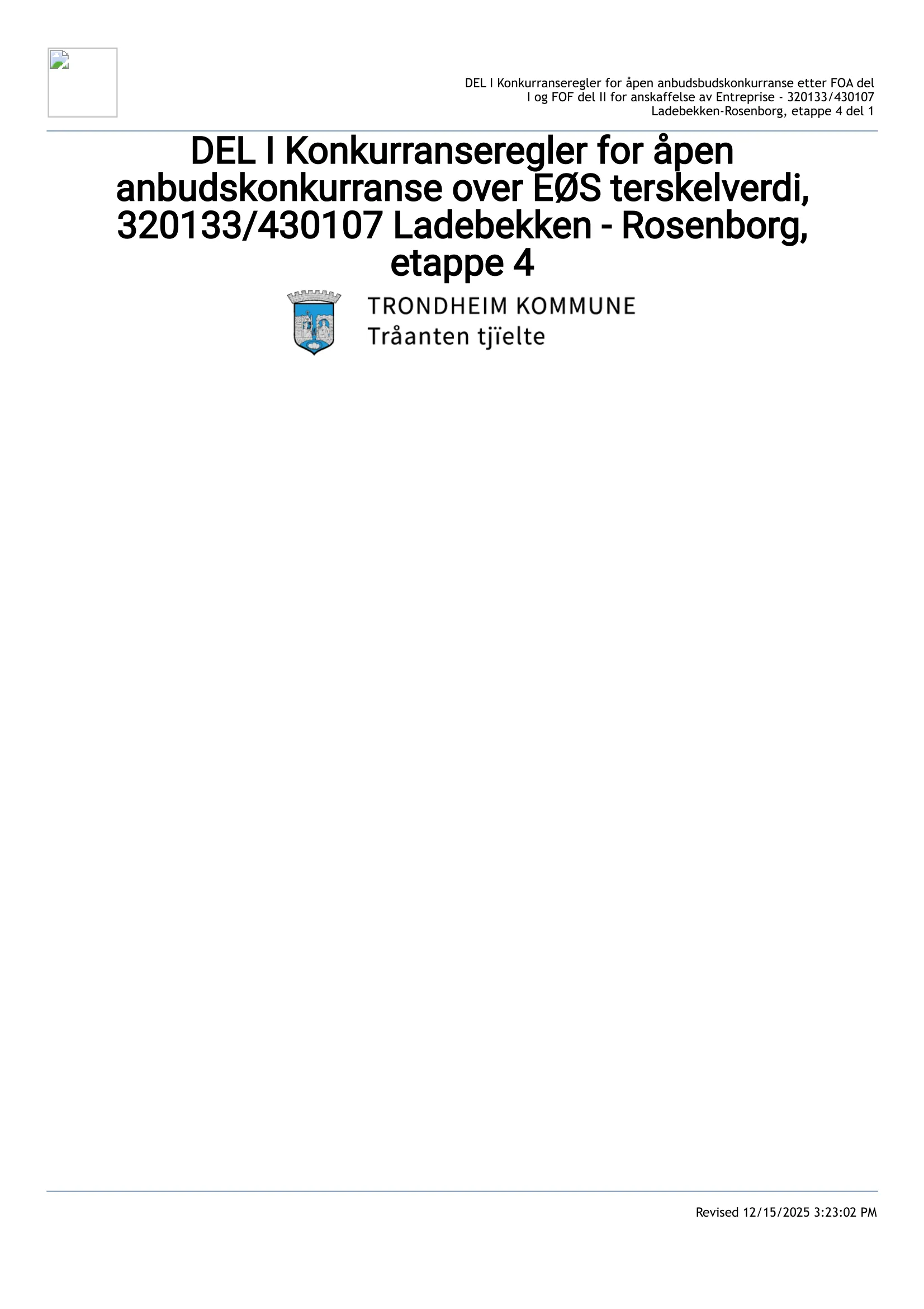 Konkurransebeskrivelse