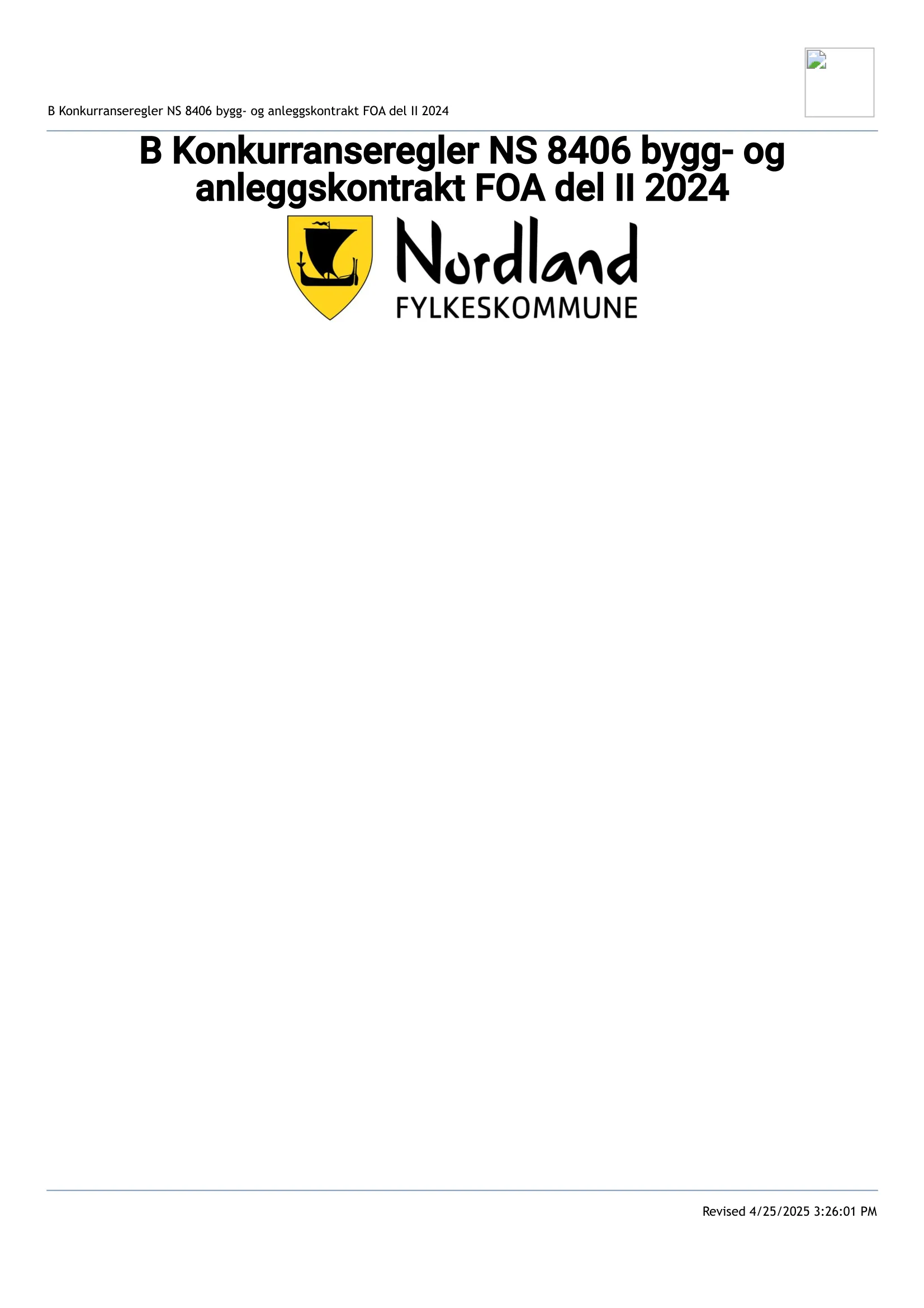 Konkurransebeskrivelse