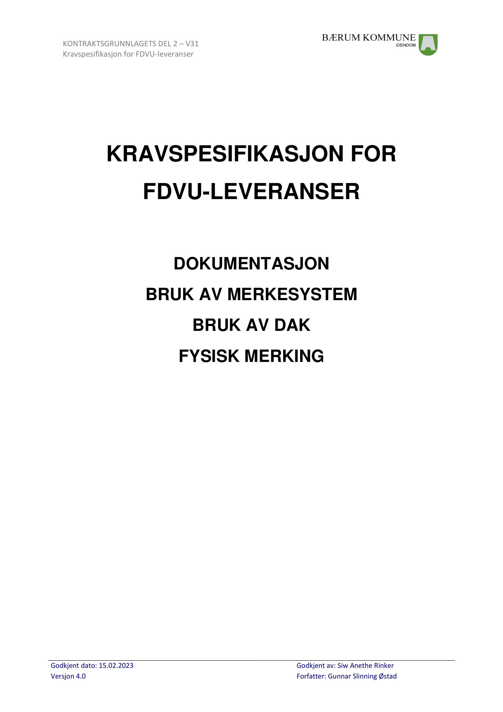 Kravspesifikasjon