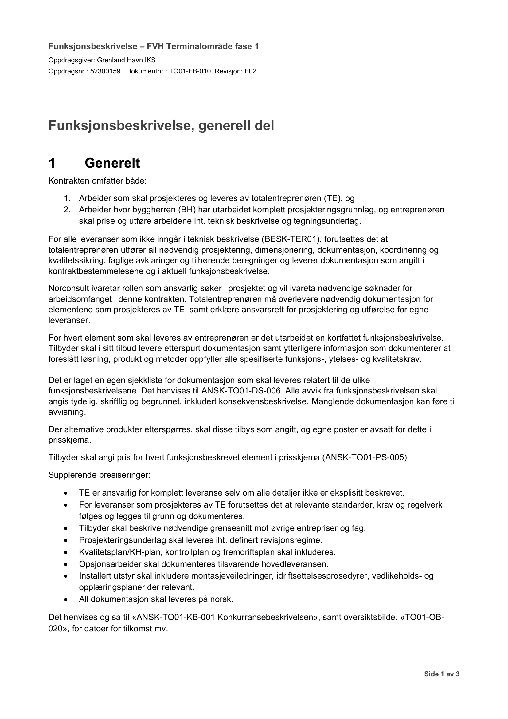 Kravspesifikasjon