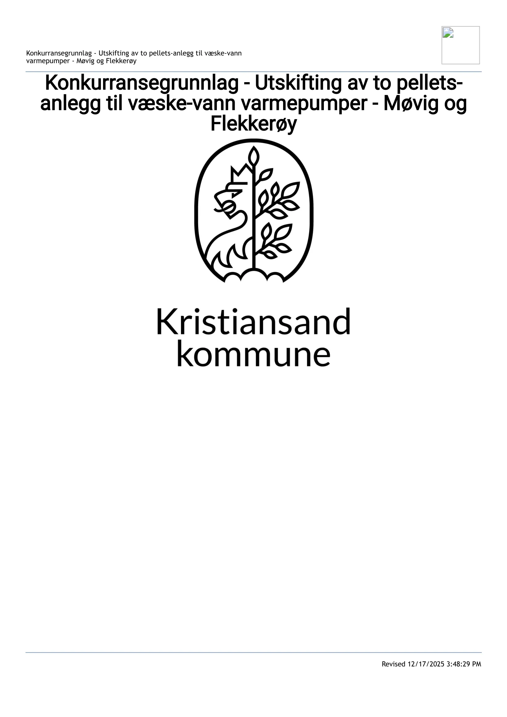 Konkurransebeskrivelse