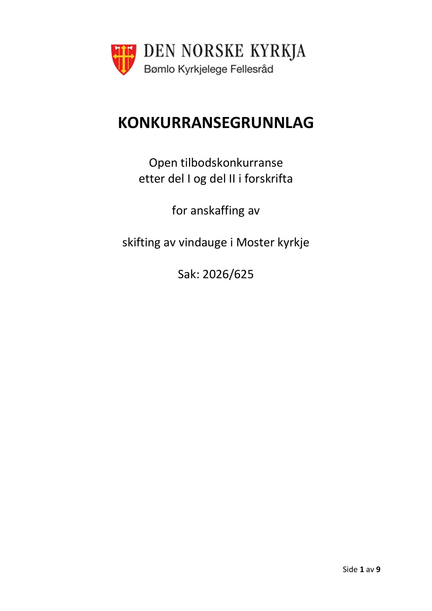 Konkurransebeskrivelse