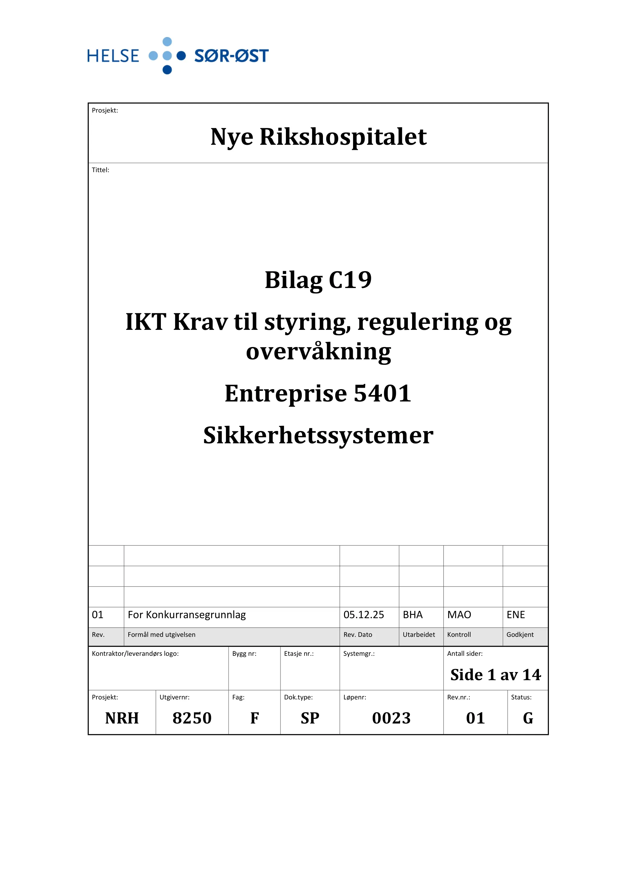 Kravspesifikasjon