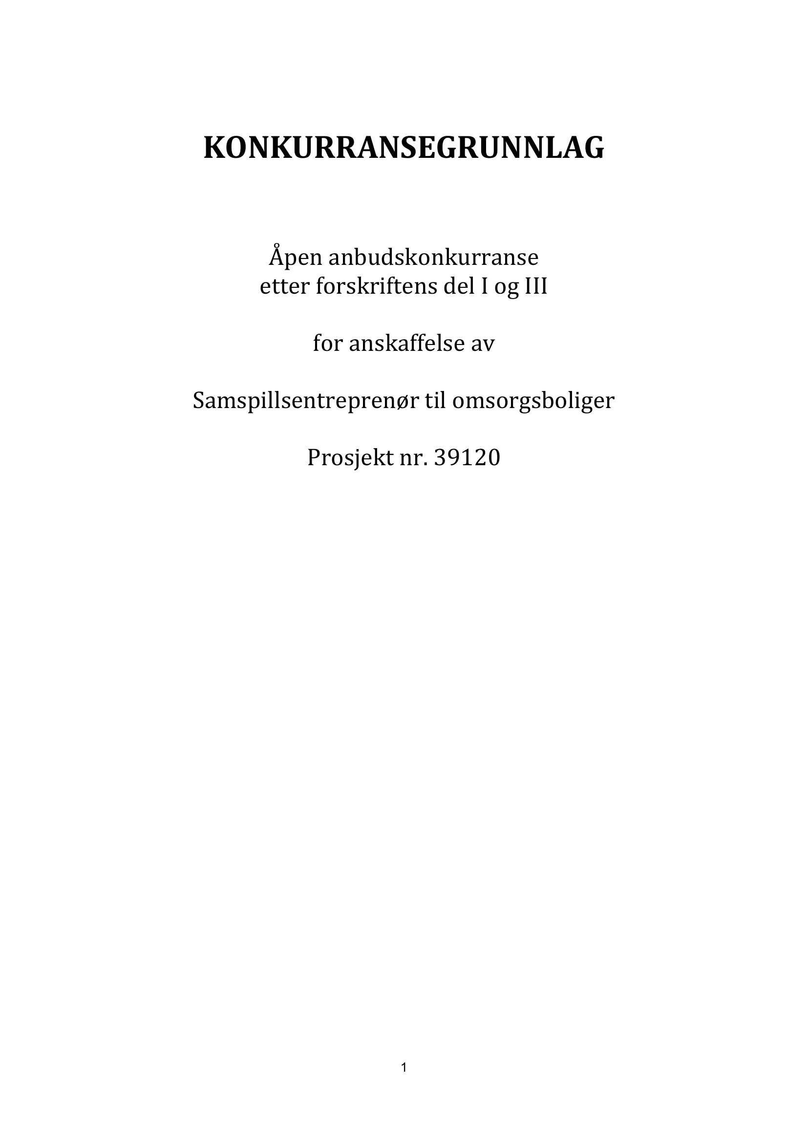 Konkurransebeskrivelse