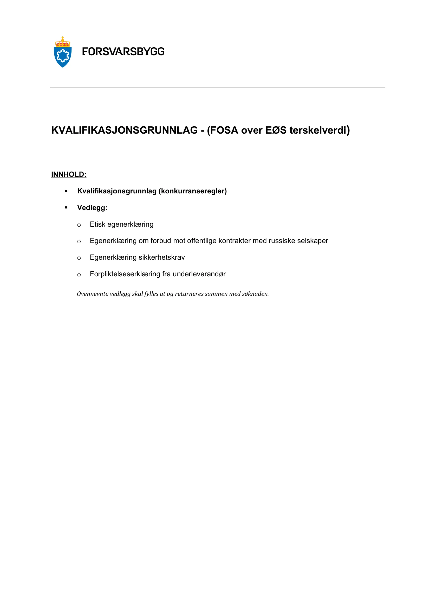 Konkurransebeskrivelse