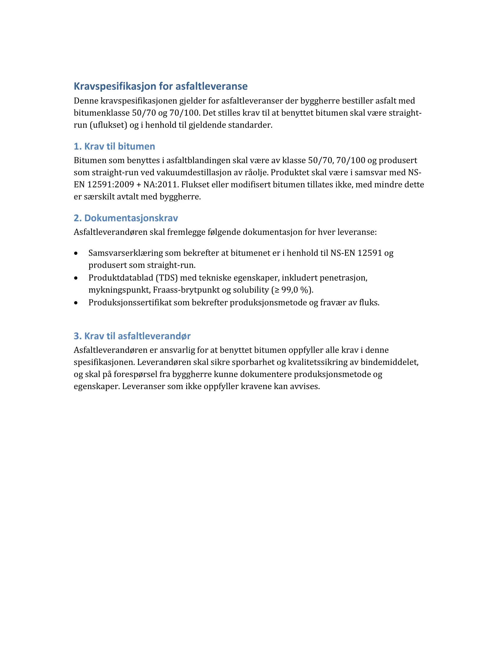 Kravspesifikasjon