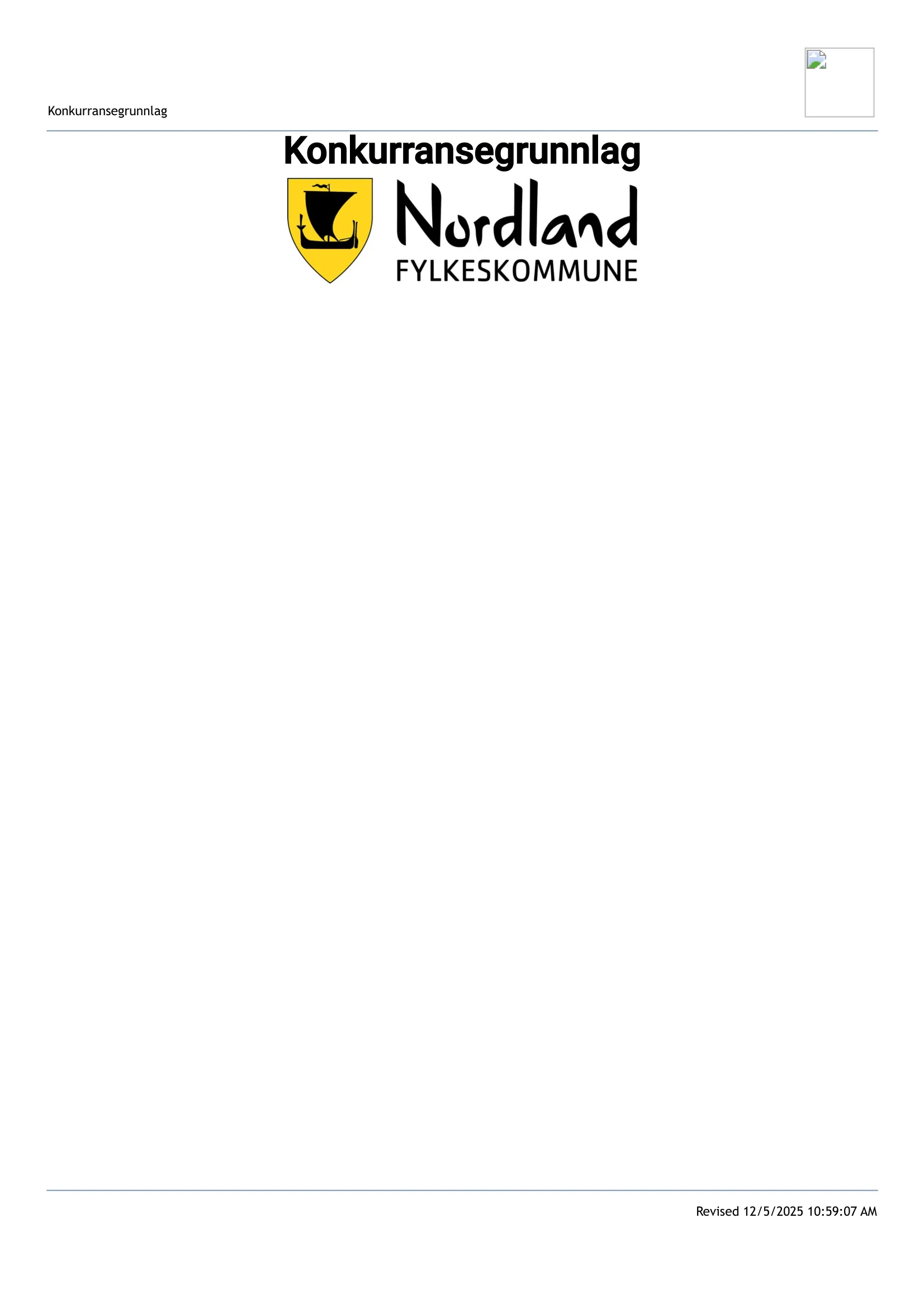 Konkurransebeskrivelse