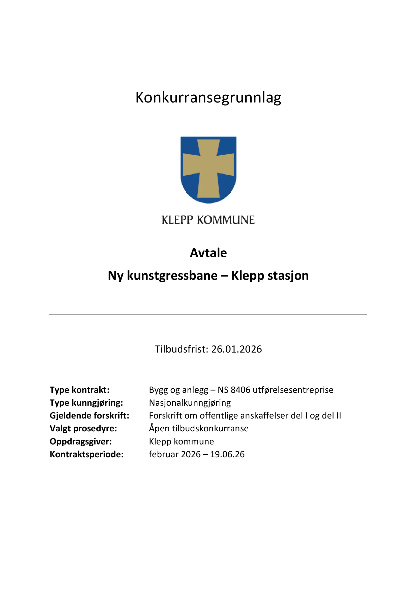 Konkurransebeskrivelse