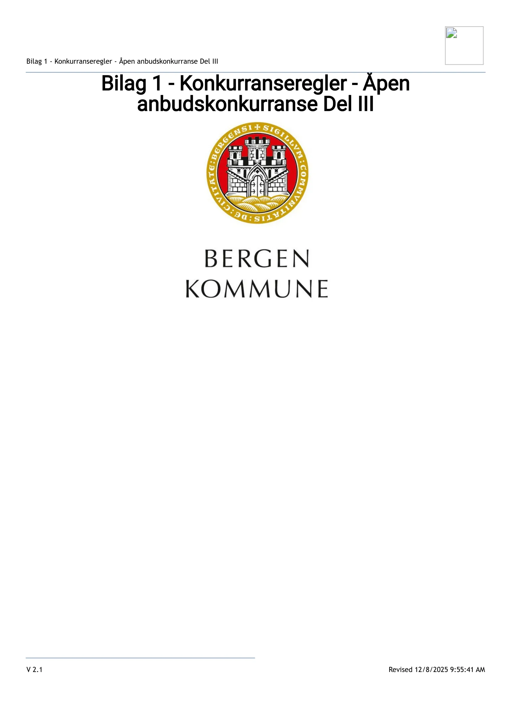 Konkurransebeskrivelse