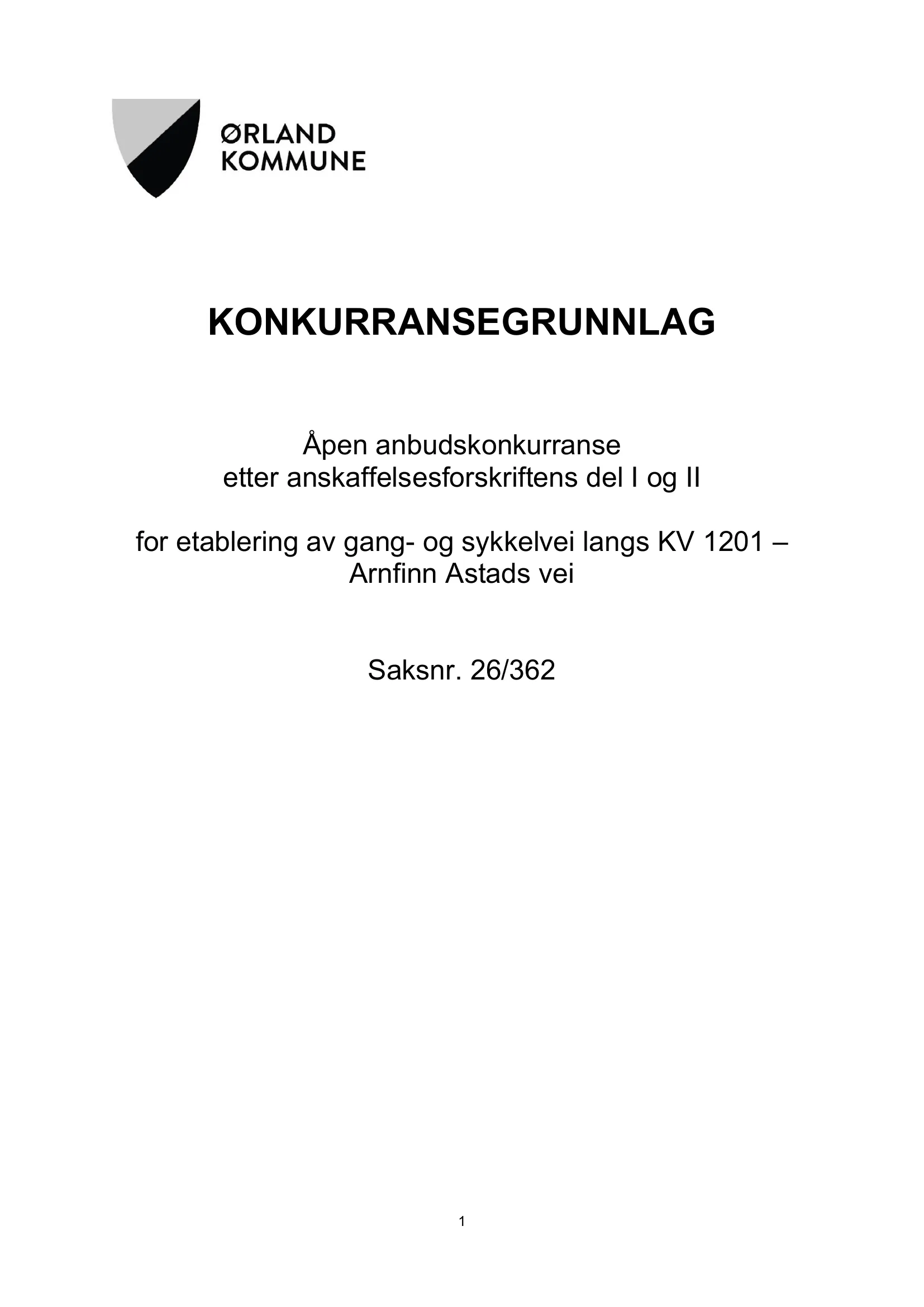 Konkurransebeskrivelse