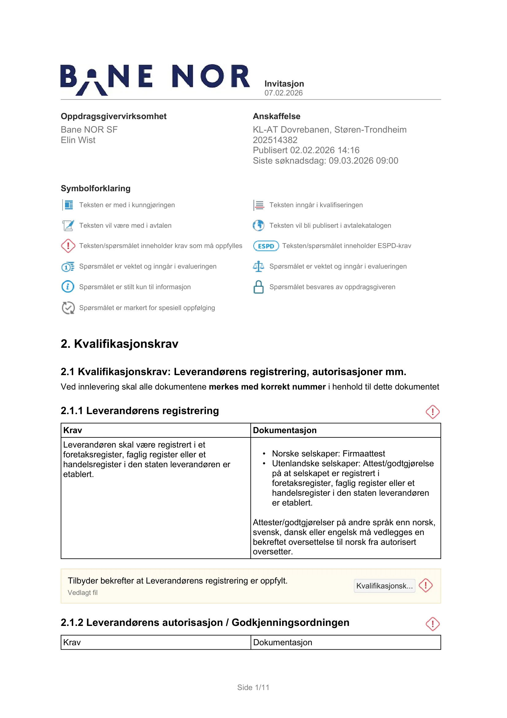 Konkurransebeskrivelse