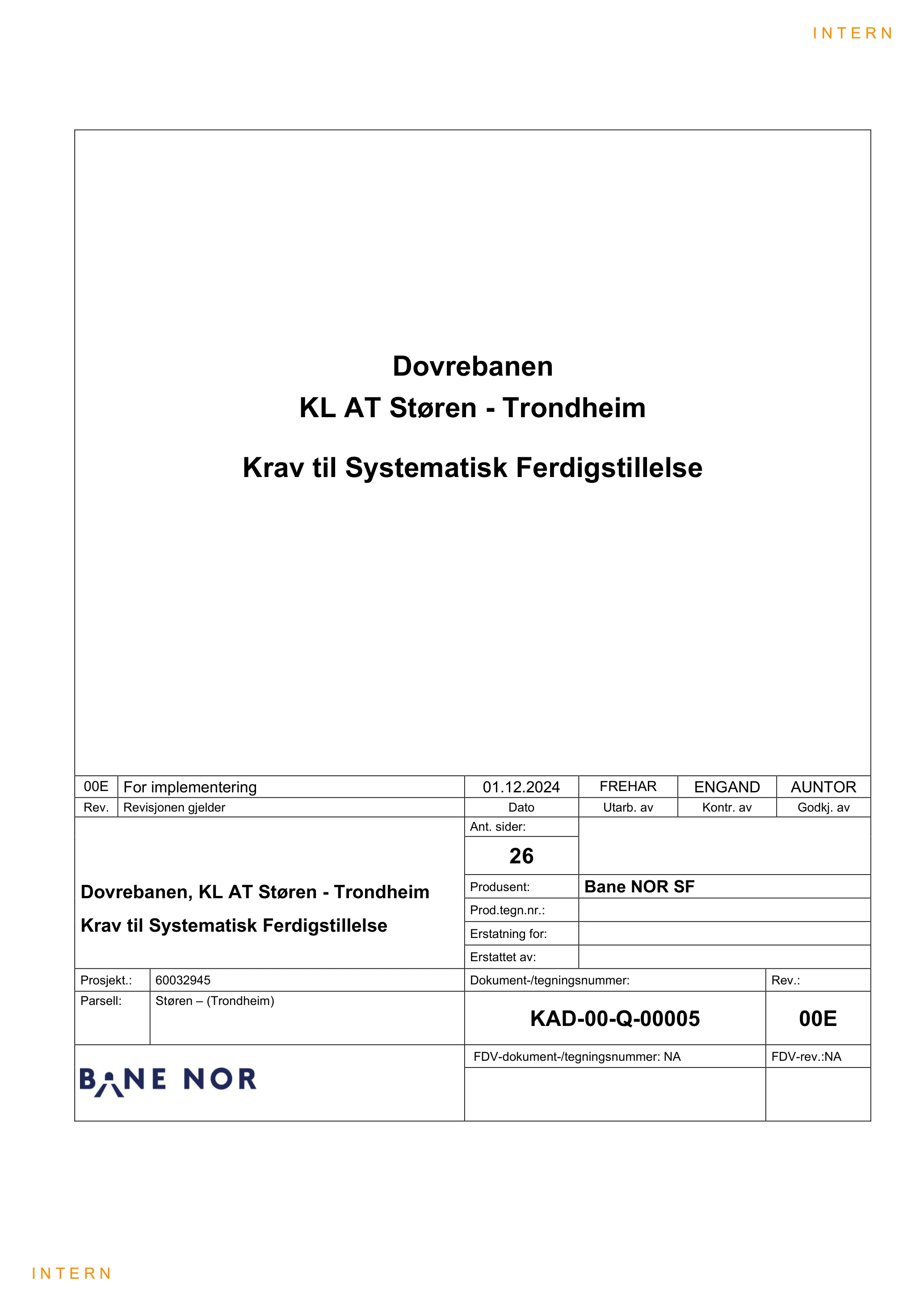 Kravspesifikasjon
