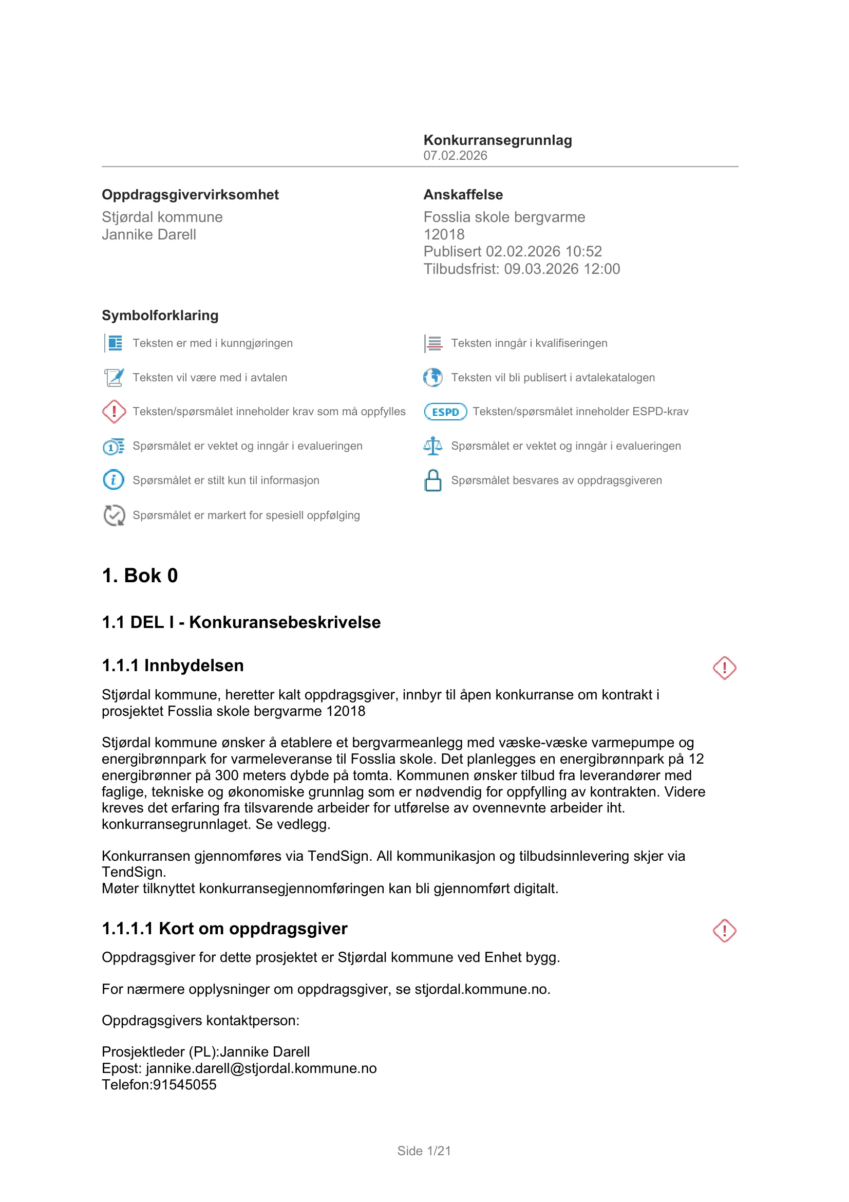 Konkurransebeskrivelse